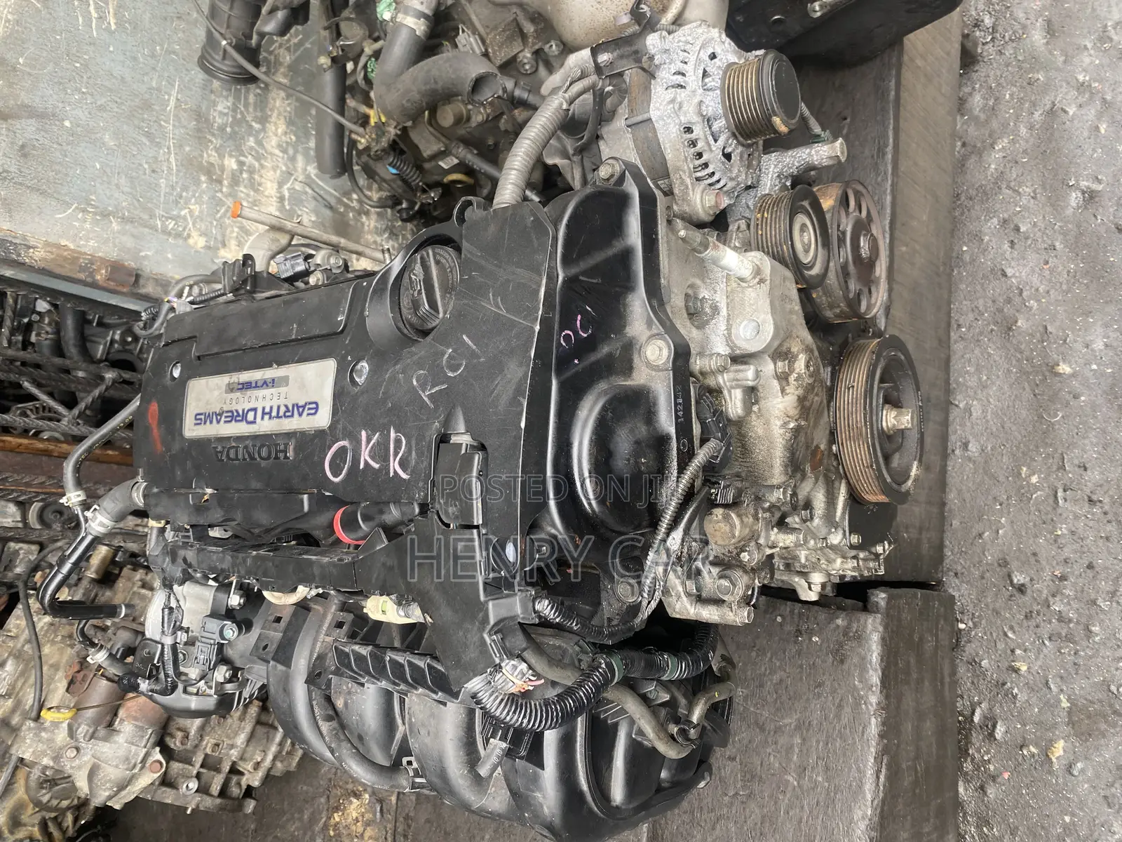 Honda Accord 2013 Complete Engine 4plug.