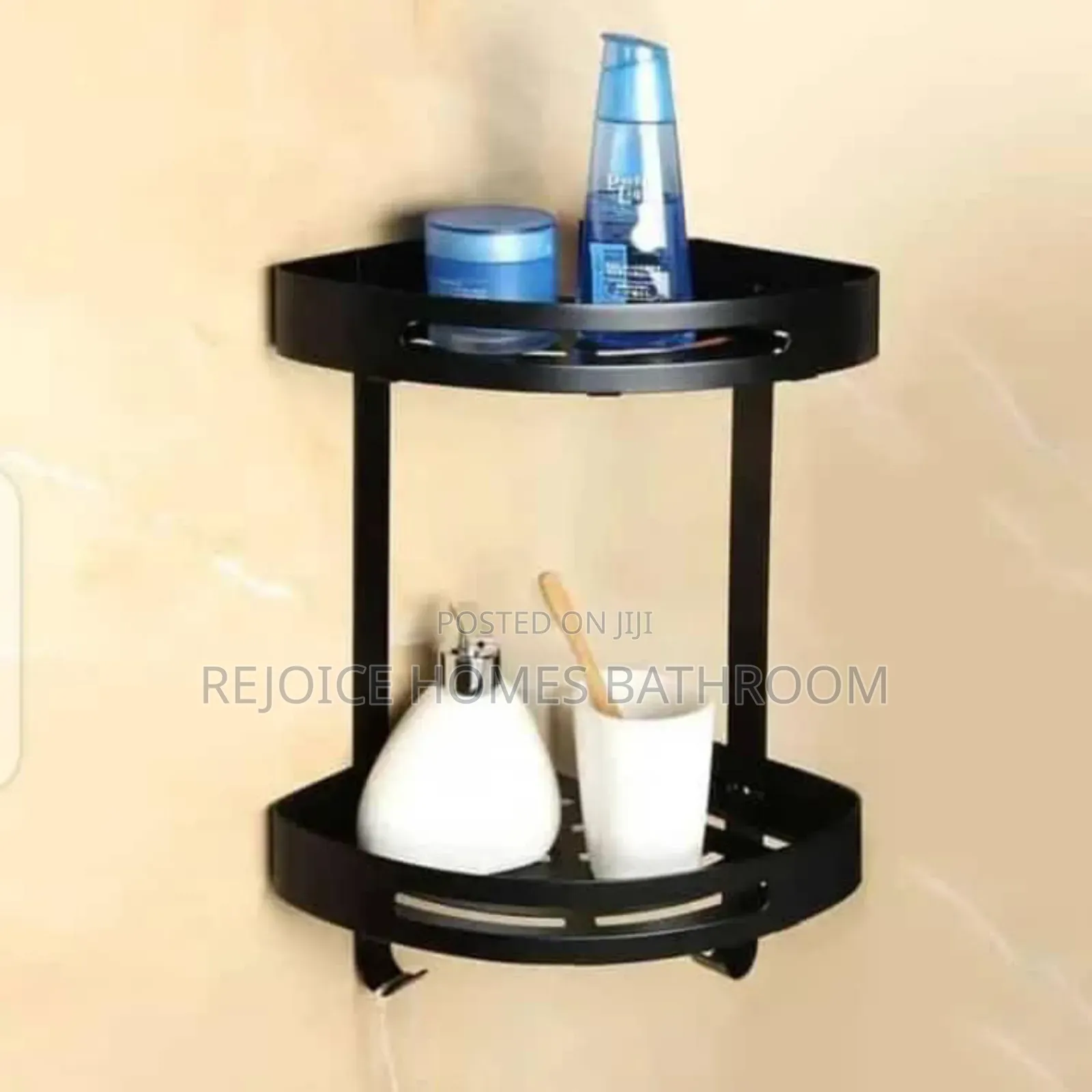 Corner Bathroom Double Shelf