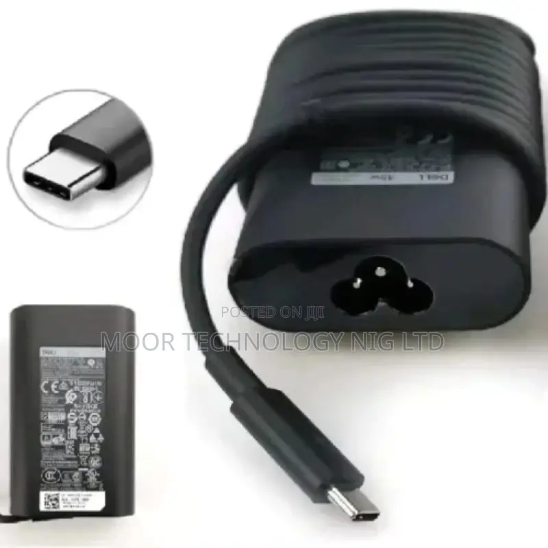 Dell Type C Laptop Charger -XPS - Venue 8 - 5855 - 65w Usb-C