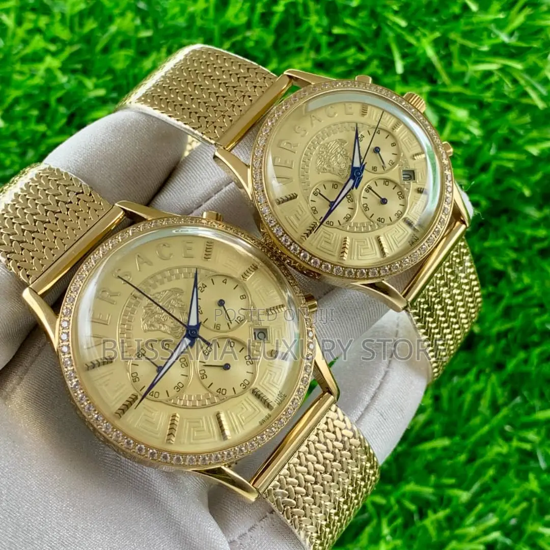 Versace Luxury Quality Couple Wristwatches ( Each