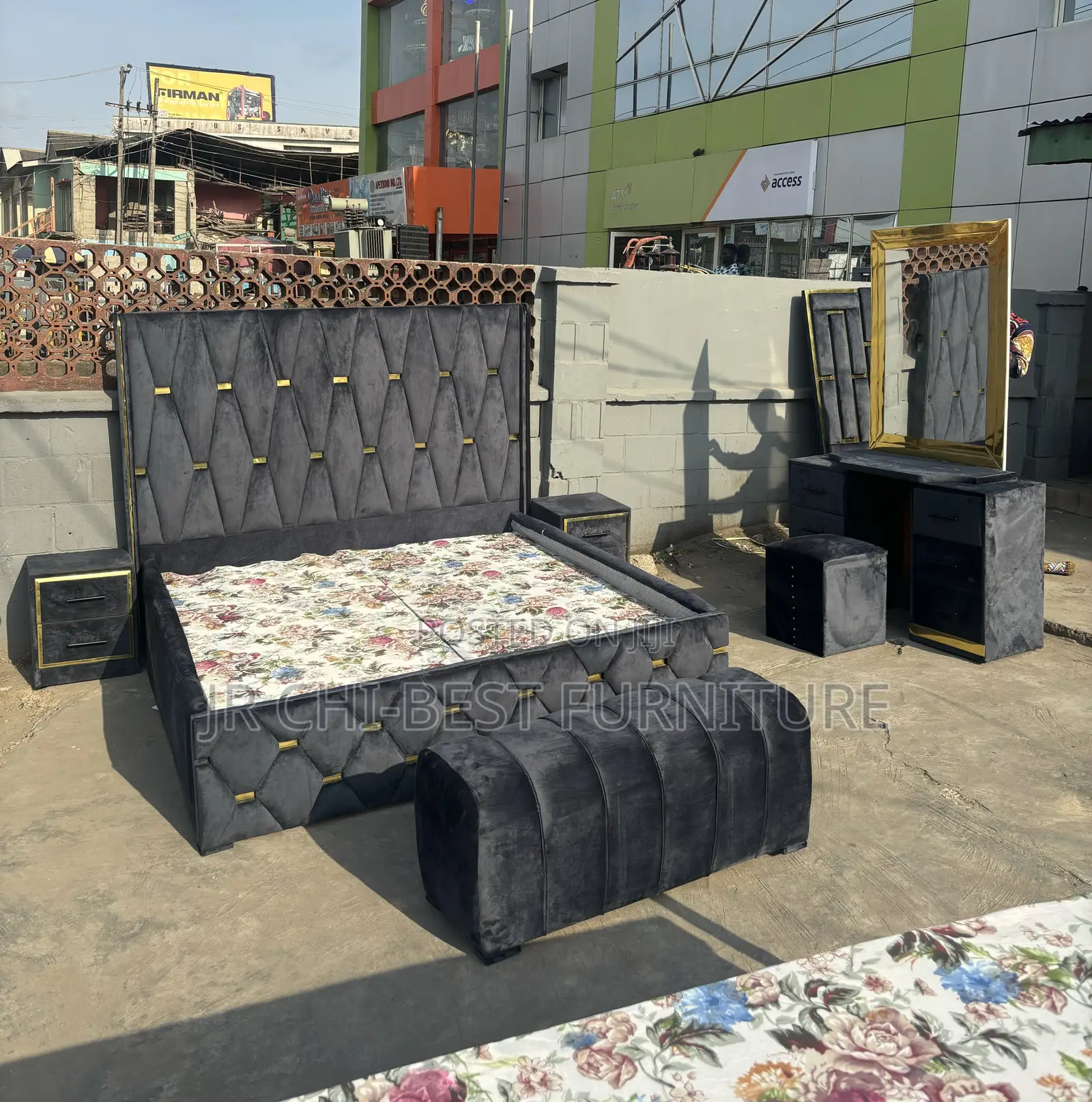 Top-grade Set Of Wooden Upholstery Full Set 6 By 6 Hdf Bed Frame