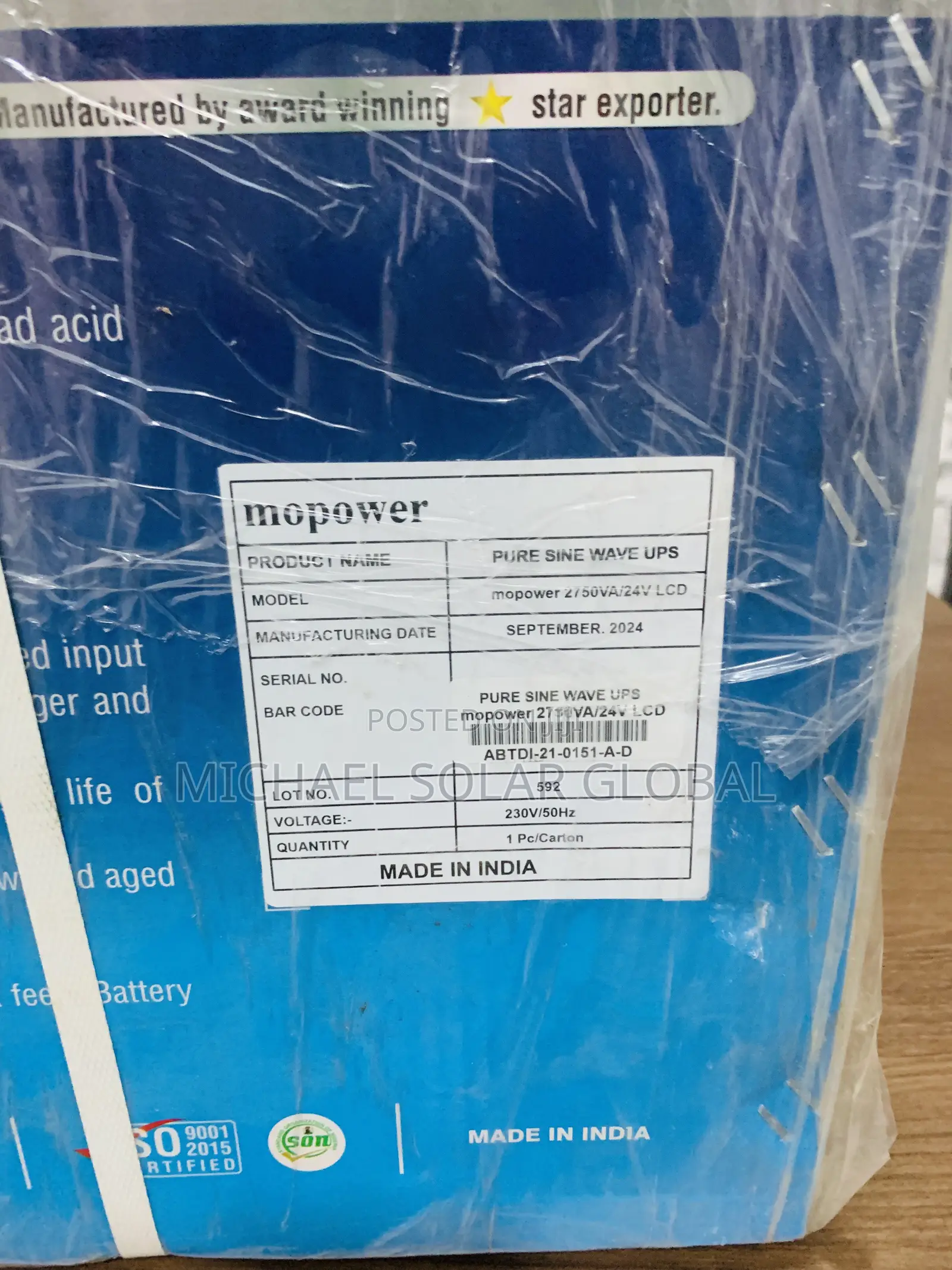 2.75kva/24v Mopower Inverter