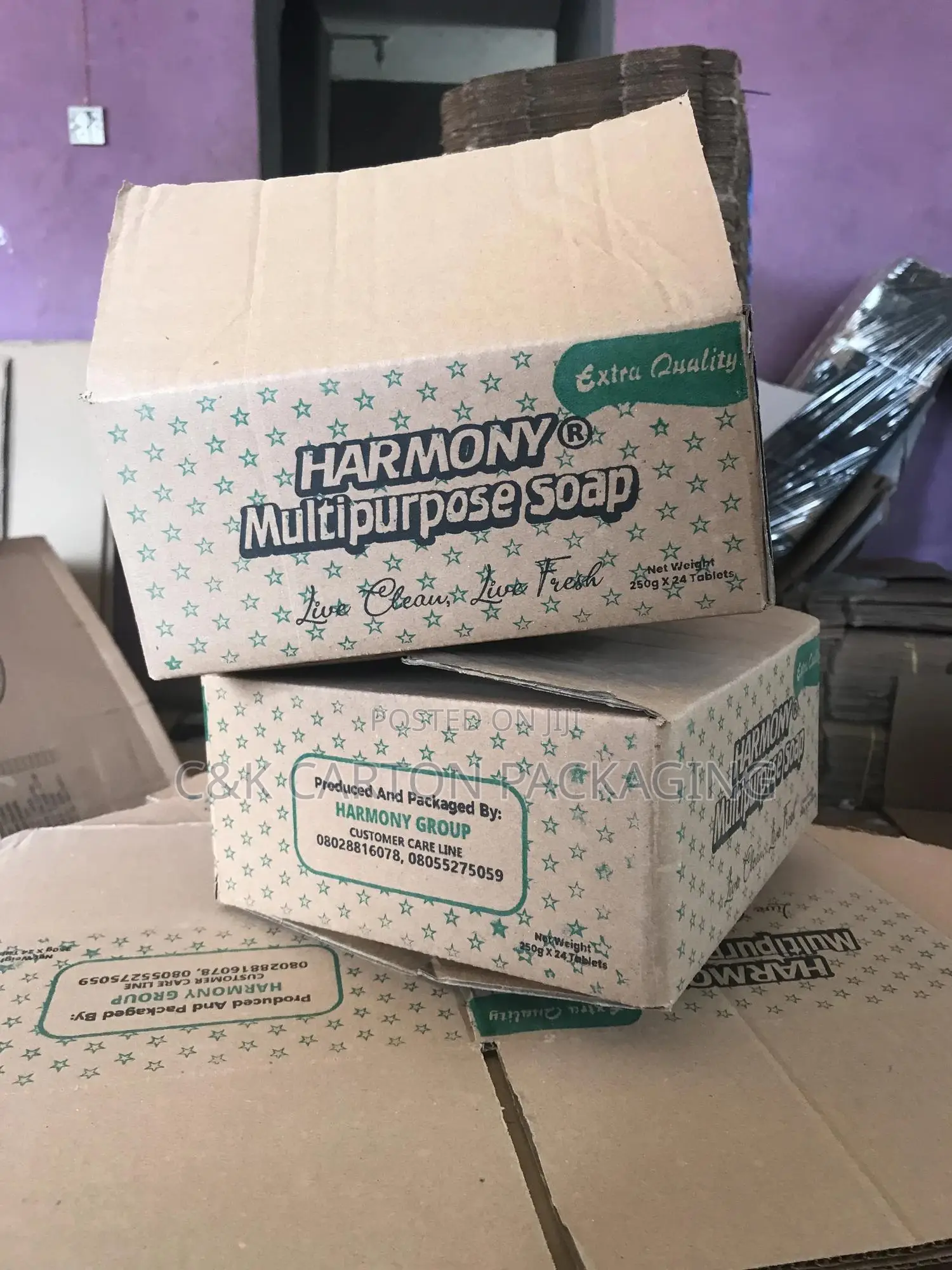 Soap Carton Two Colors Printed