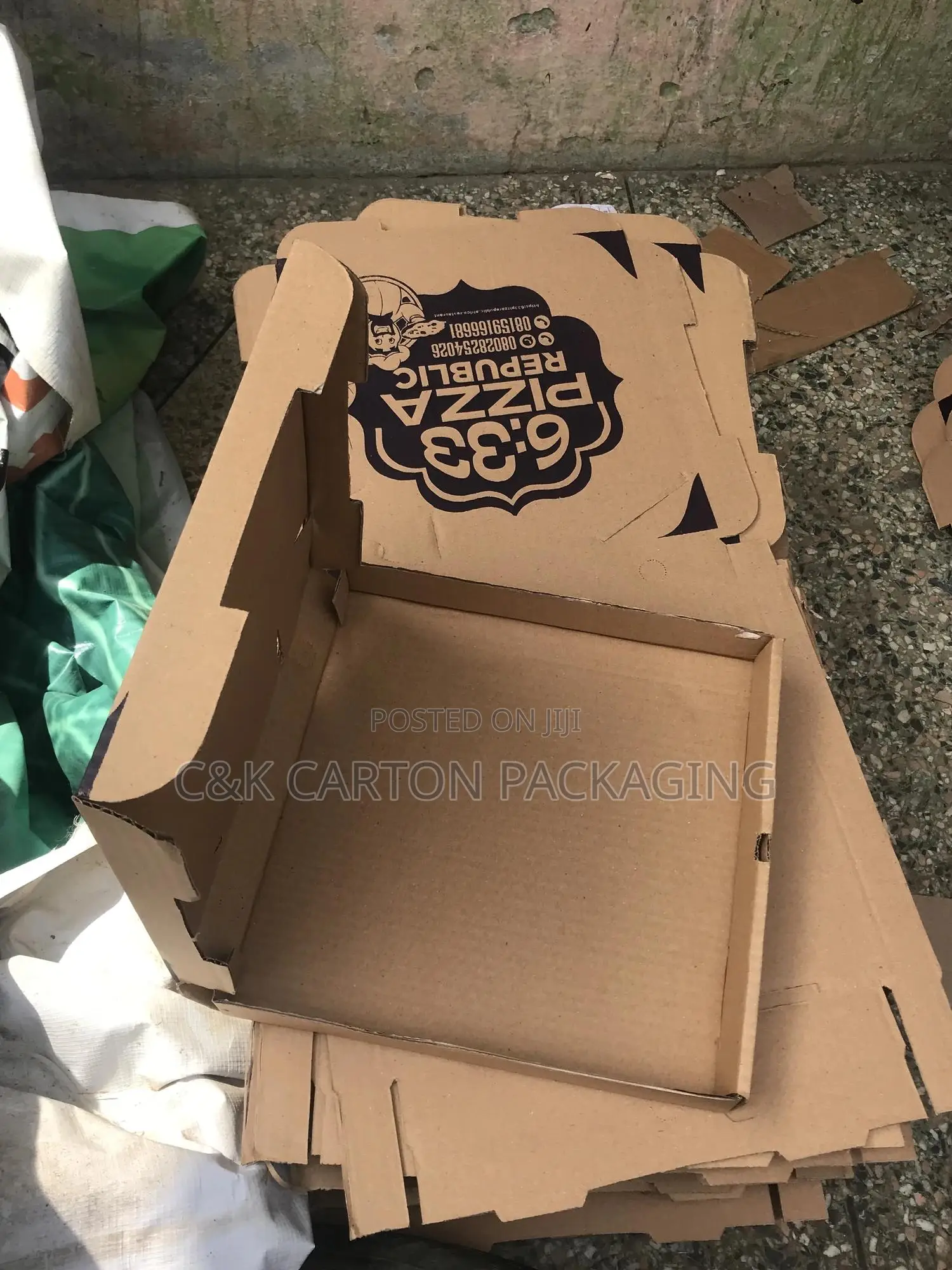 Size 10 Pizza Carton One Colour Printed