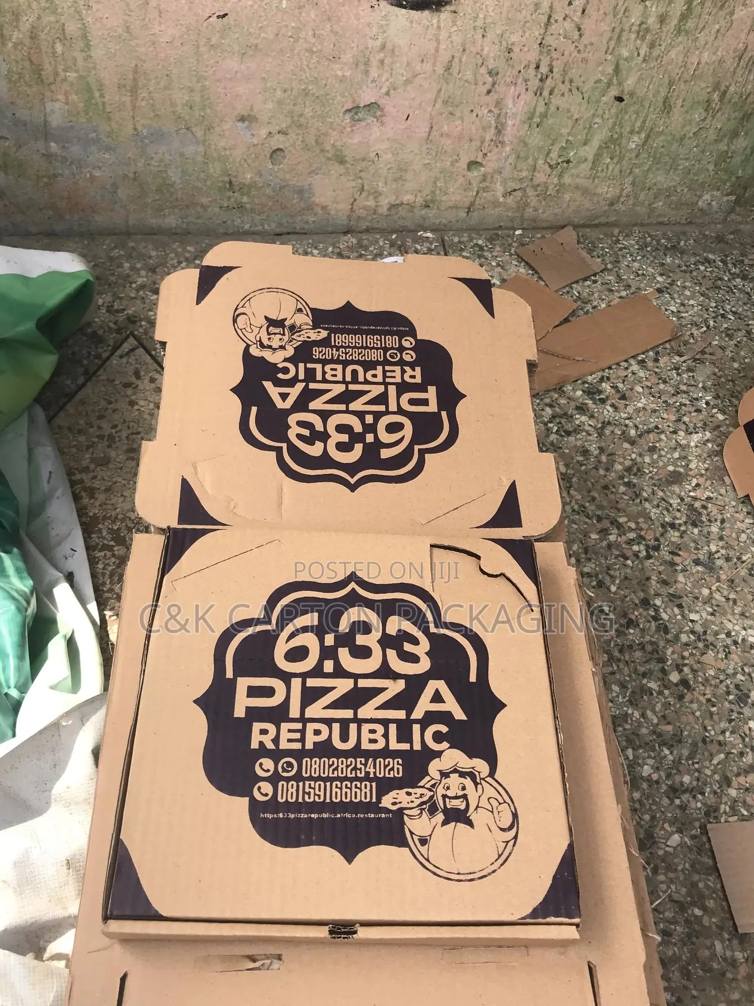 Size 10 Pizza Carton One Colour Printed