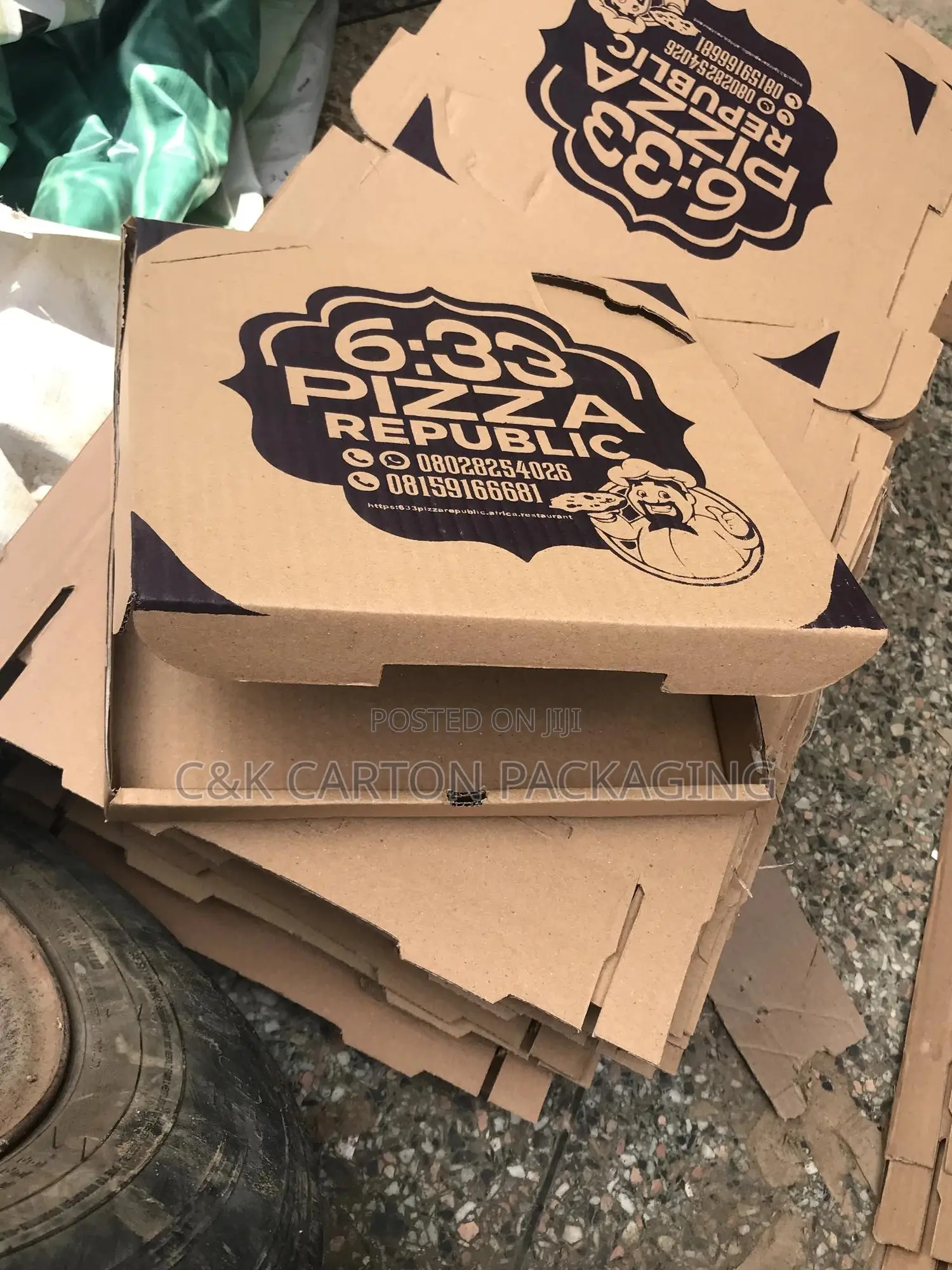 Size 10 Pizza Carton One Colour Printed