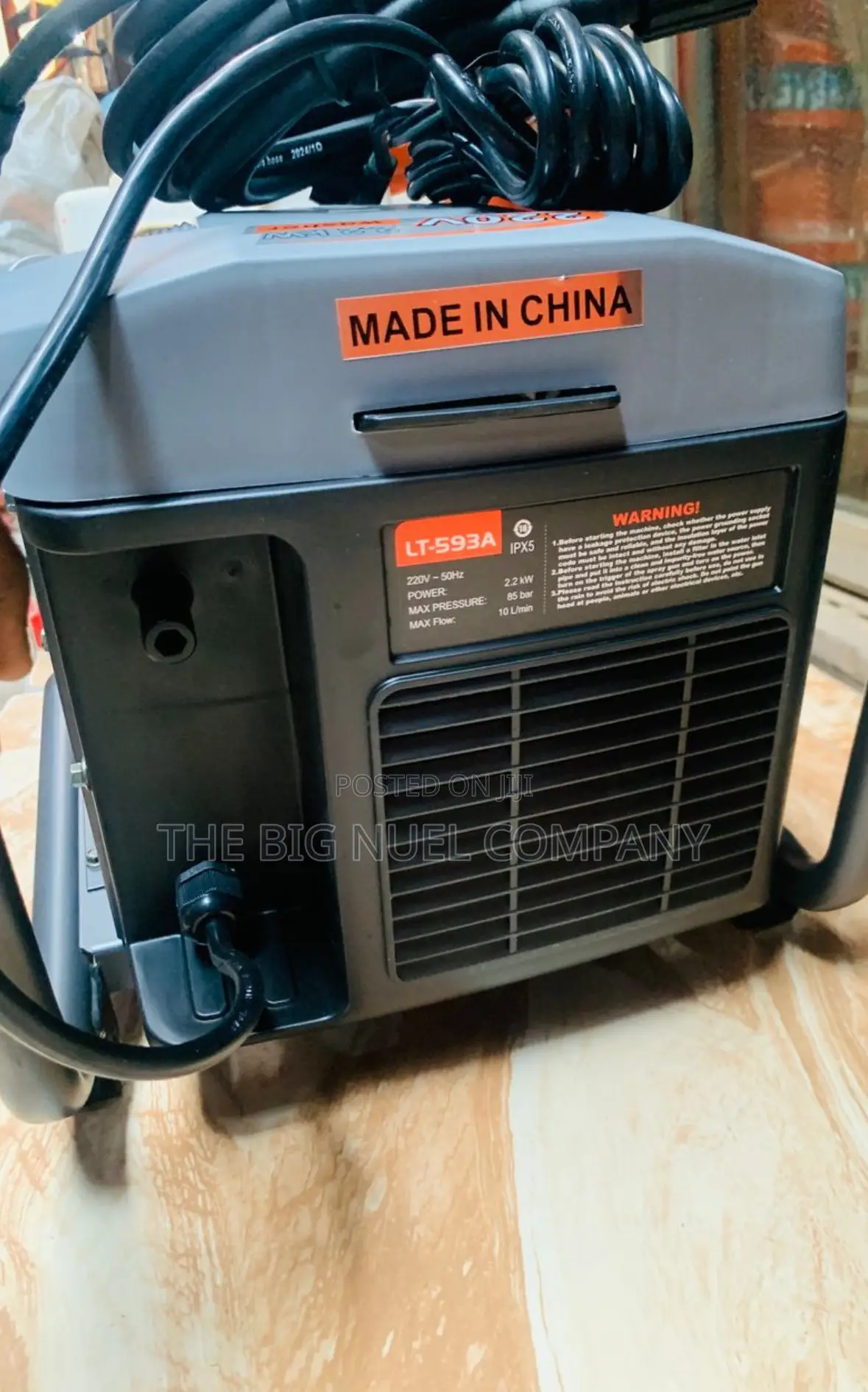 Lutian Electric Pressure Washer 2.2kw by 3hp 220v