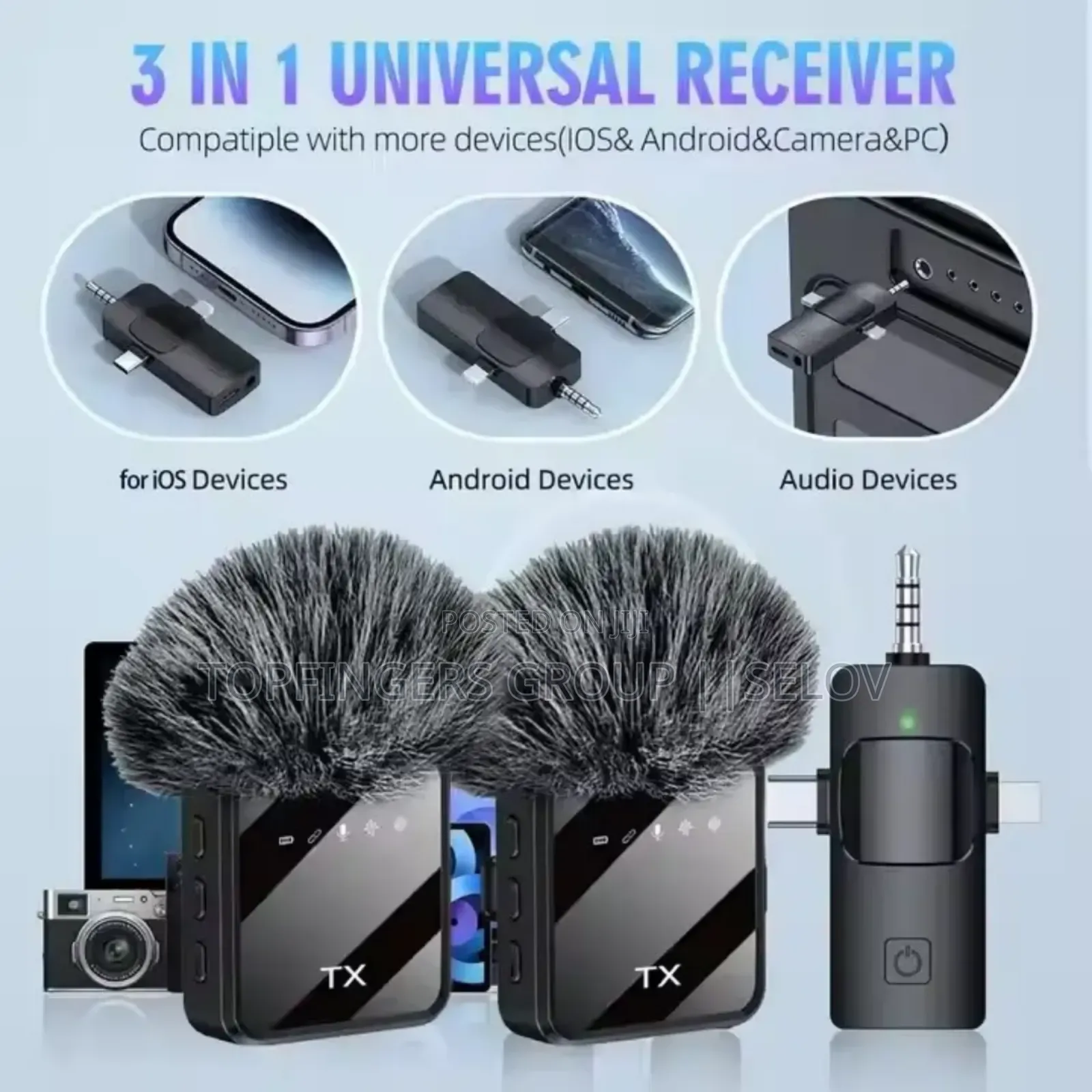 F11- 2, Dual Laverlier Microphone With Noise Cancellation