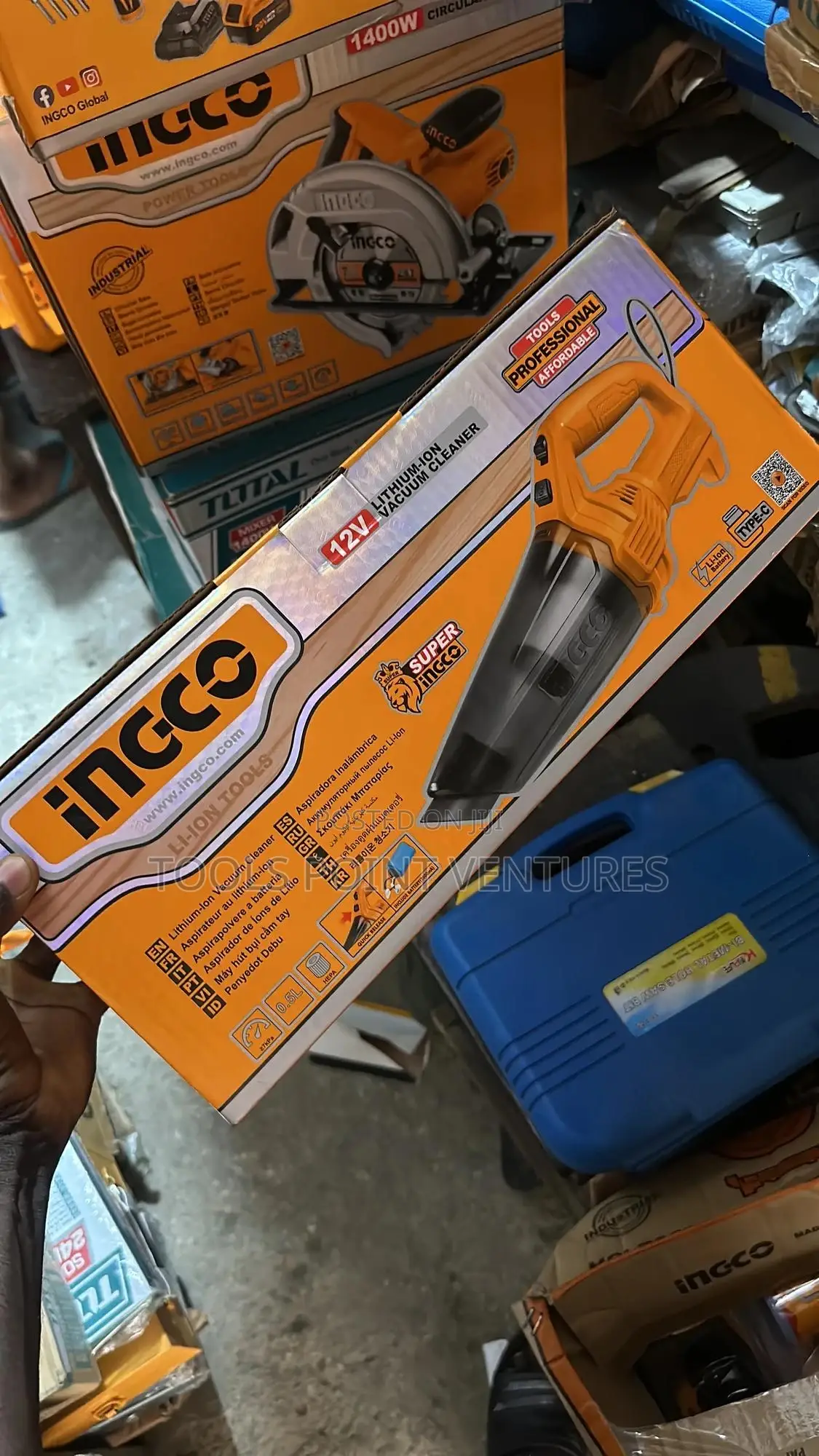Ingco 12v Lithium-ion Vacuum Cleaner