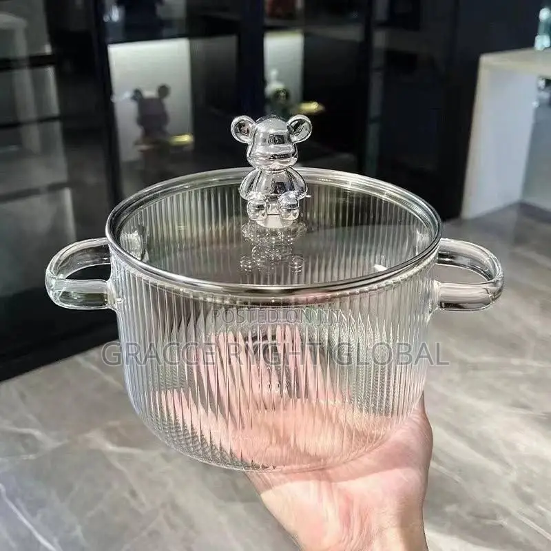 1.7l Super Heat Resistant Premium Glass Pot