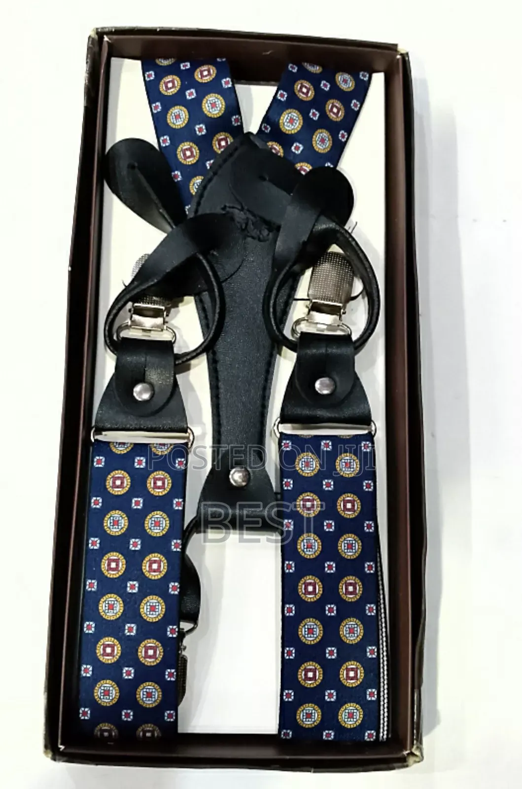 Unique Pattern Suspenders/Cross Belt