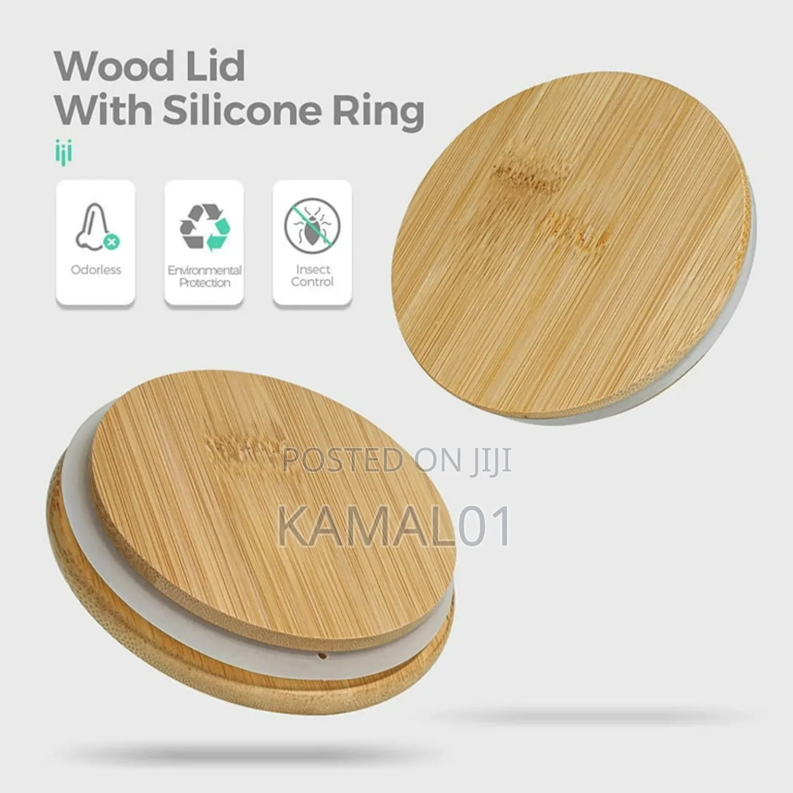 Glass Storage Jars With Bamboo Lids