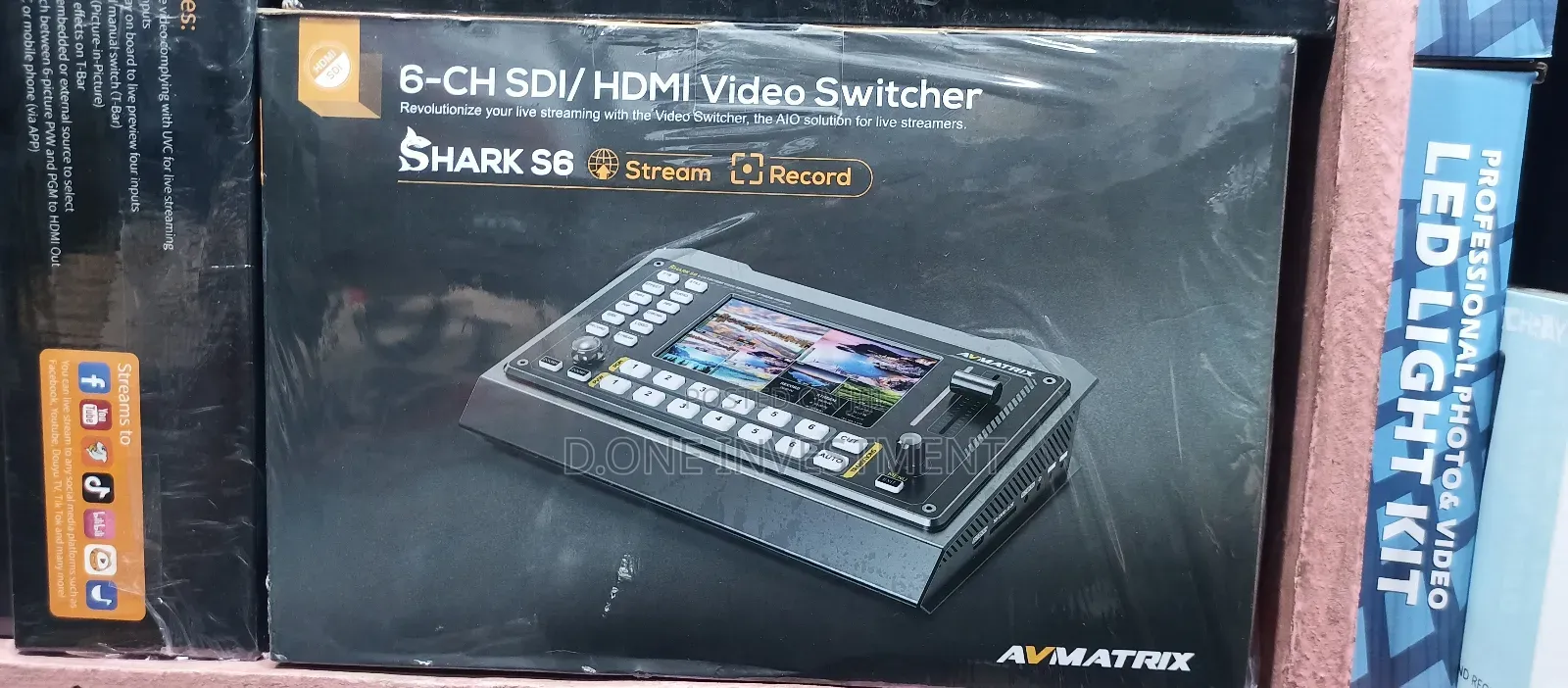 Avmatrix Shark S6 6 Channels Sdi and Hdmi Video Switcher