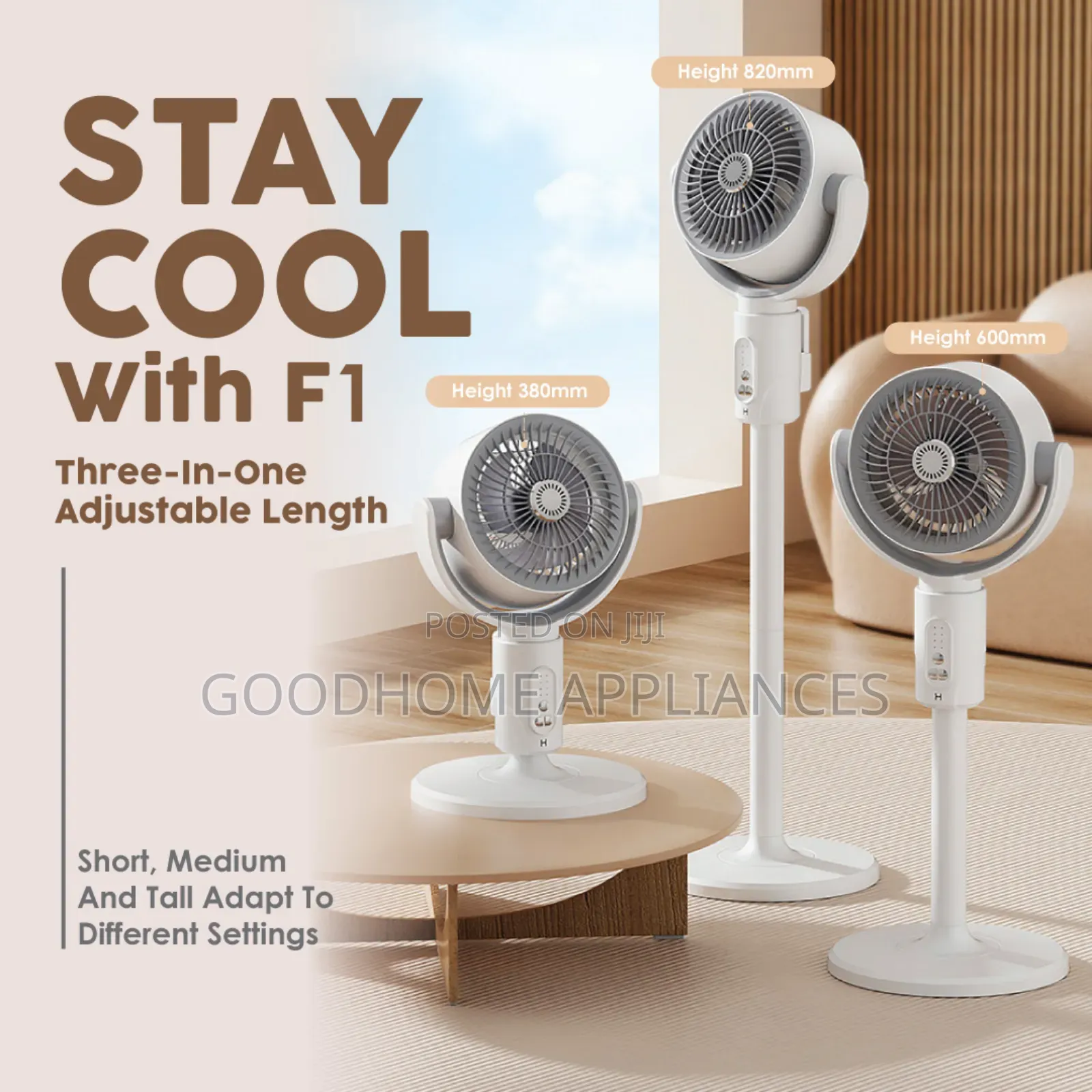 F1 Rechargeable Circulation Fan