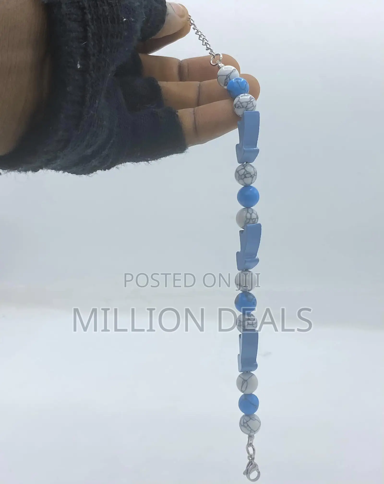 Trendy Blue Classic Men's Link Bracelet