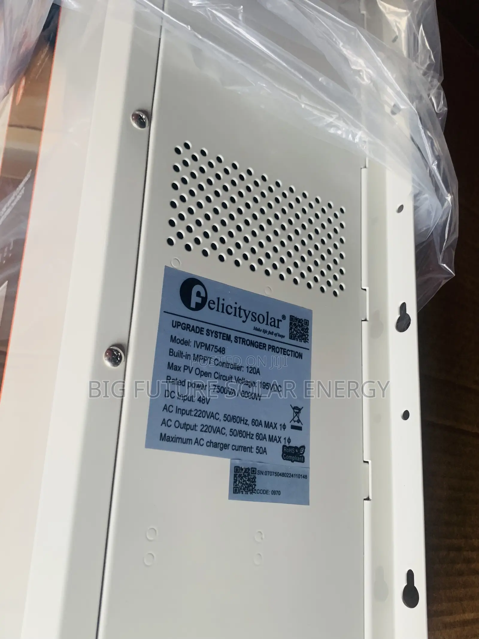 7.5kva Felicity Hybrid Solar Inverter 48v