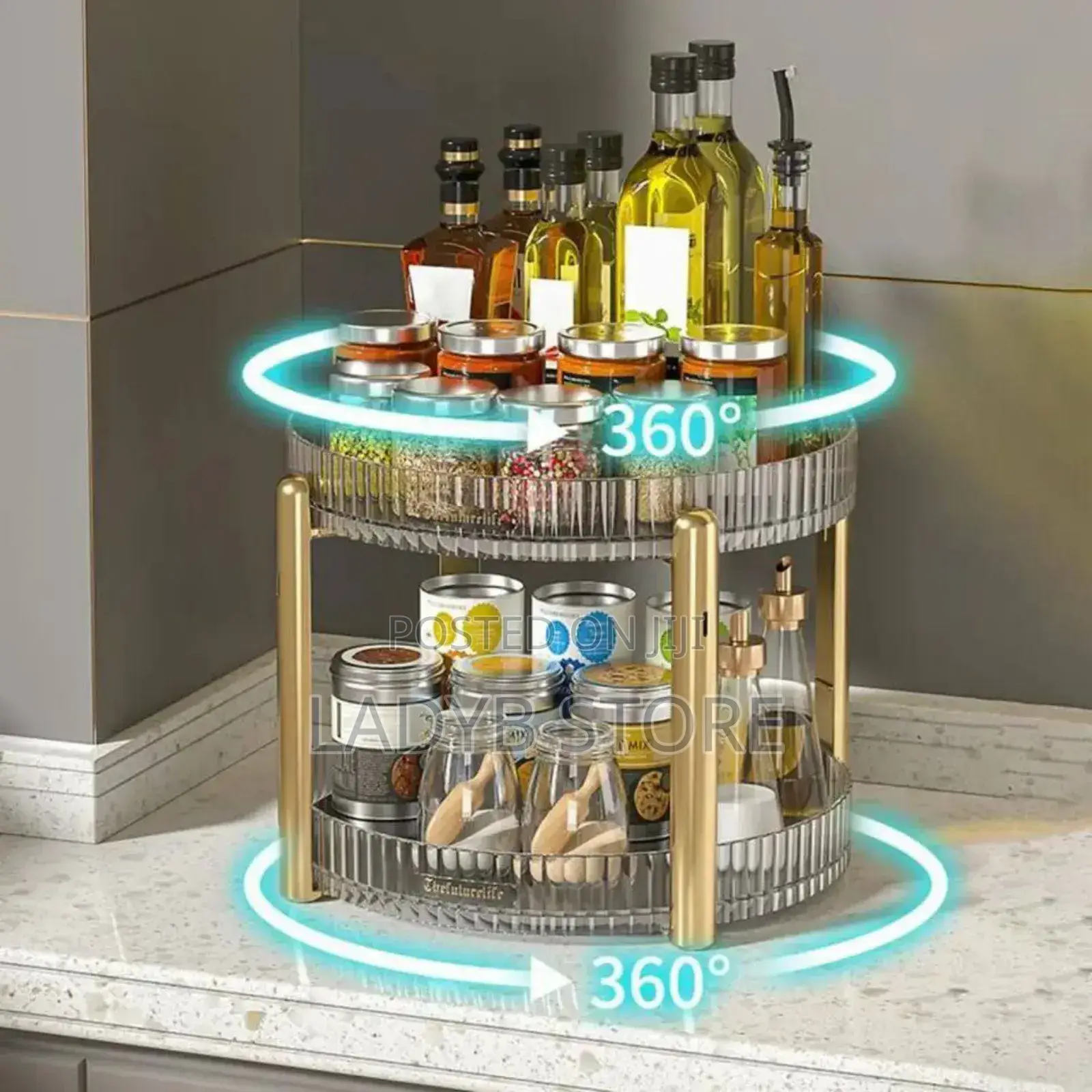 Acrylic Lazy Susan Storage Turner