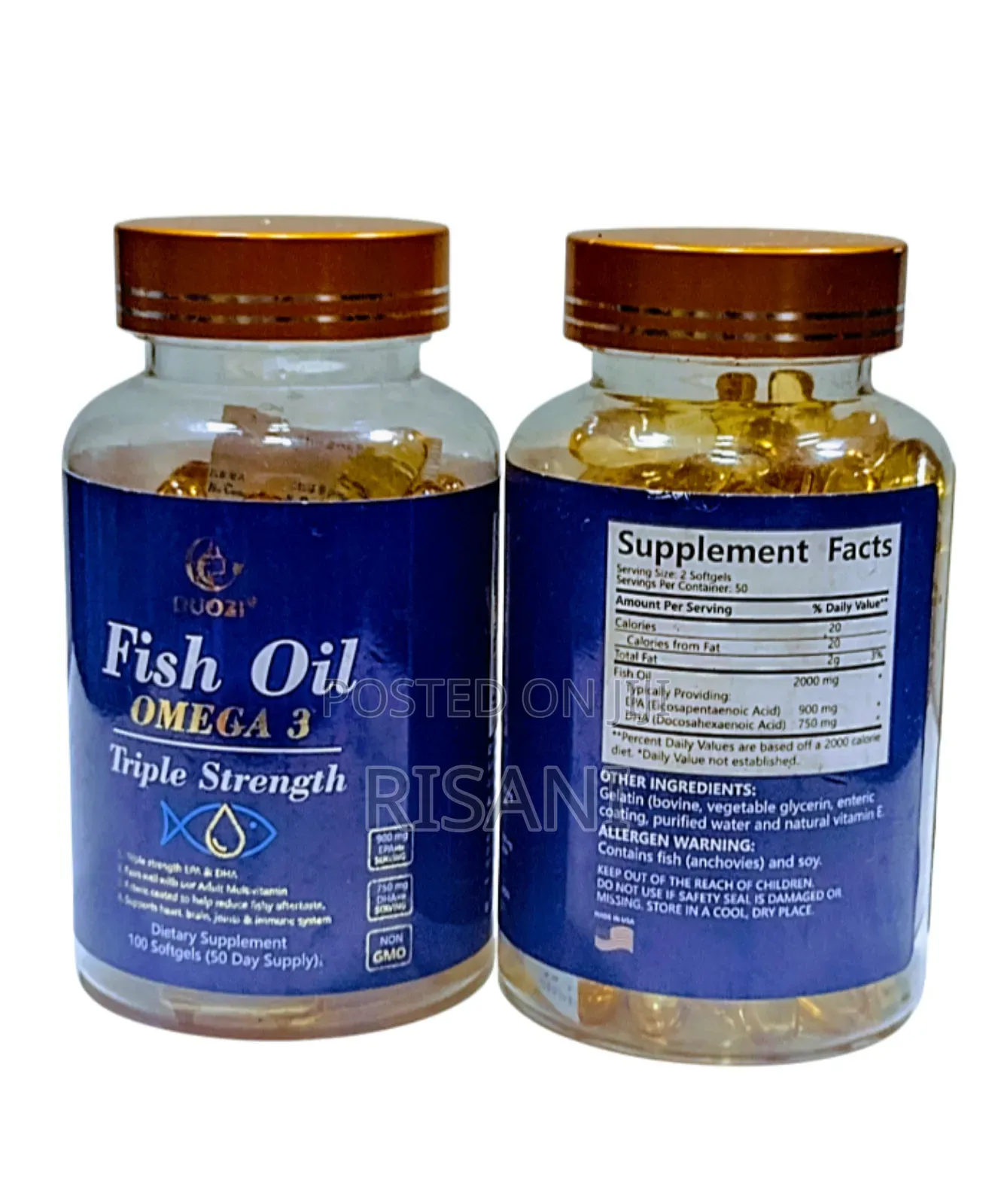 Fish Oil Capsules for Healthy Heart Eye Care