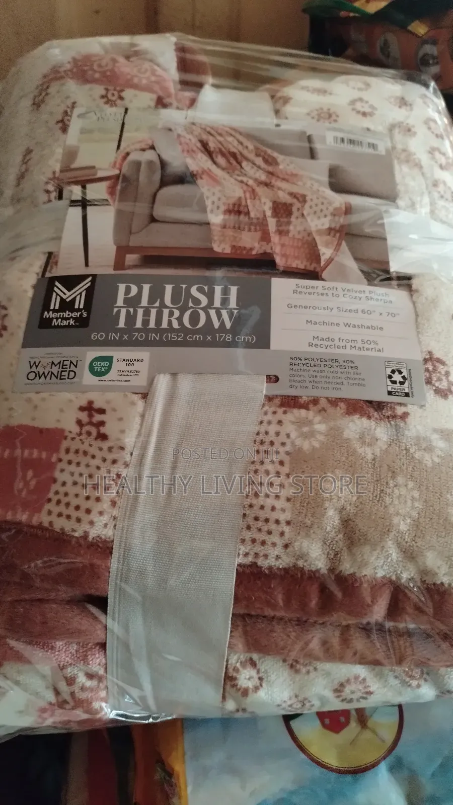 Member's Mark Super Soft Velvet Plush Blanket