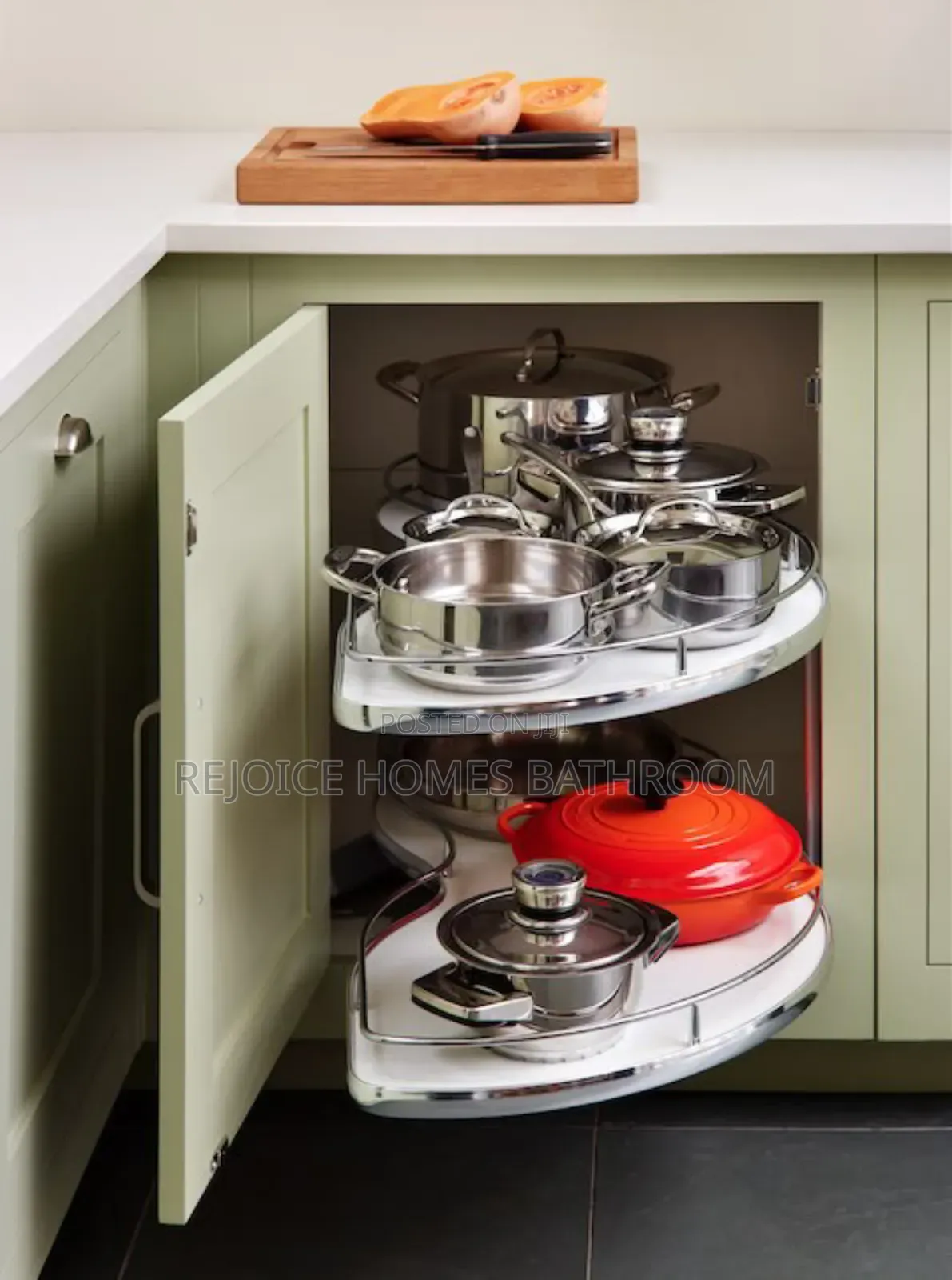Magic Corner Swing Tray/Rack For Kitchen Cabinet