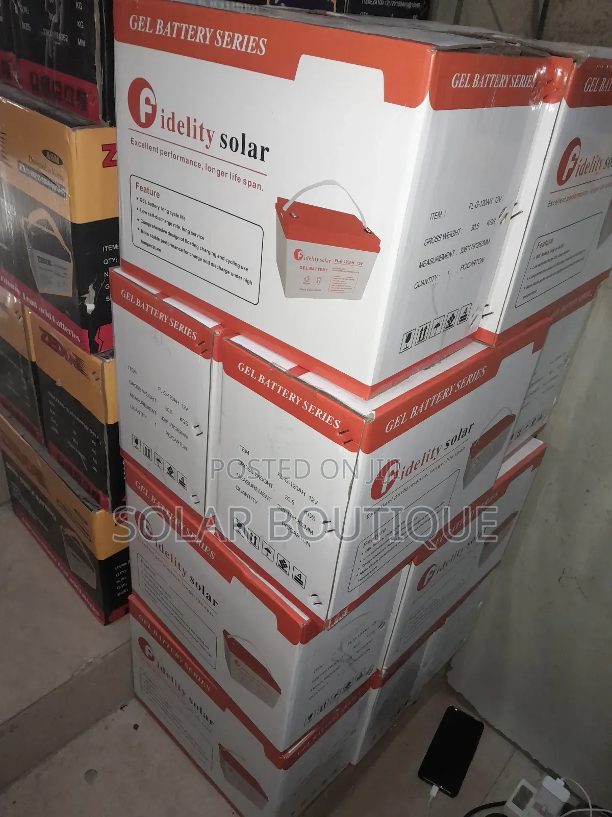 120ah 12v Fidelity Solar Battery