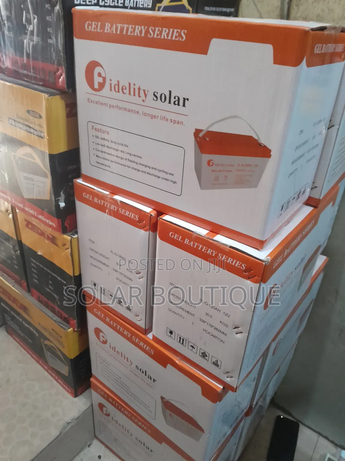 120ah 12v Fidelity Solar Battery