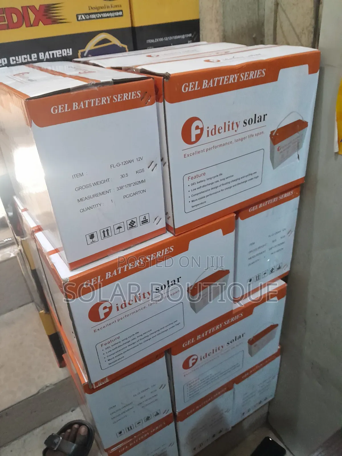 120ah 12v Fidelity Solar Battery
