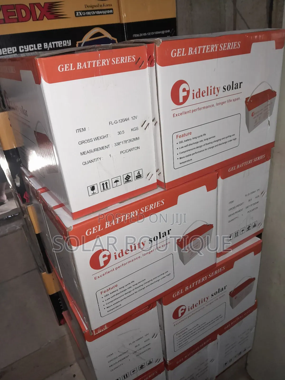 120ah 12v Fidelity Solar Battery