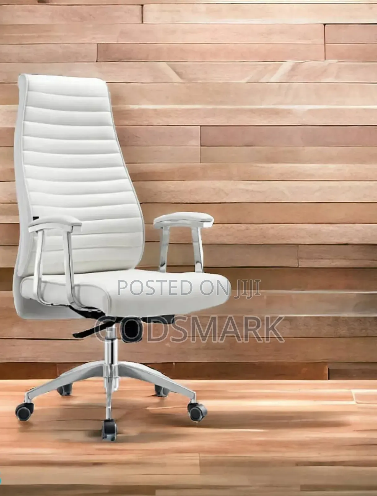 Adjustable White Office Chair Swivel