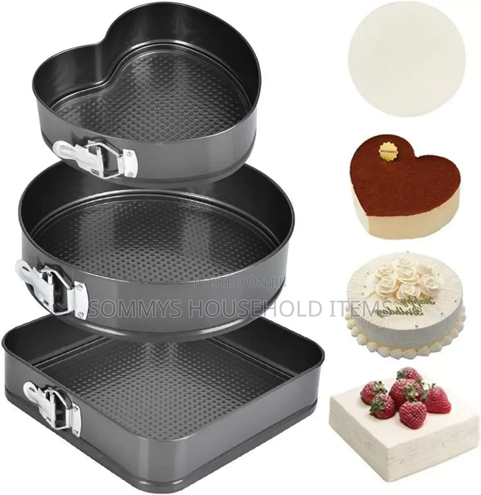 3set Cake Pan / Cake Mold / Baking Pan