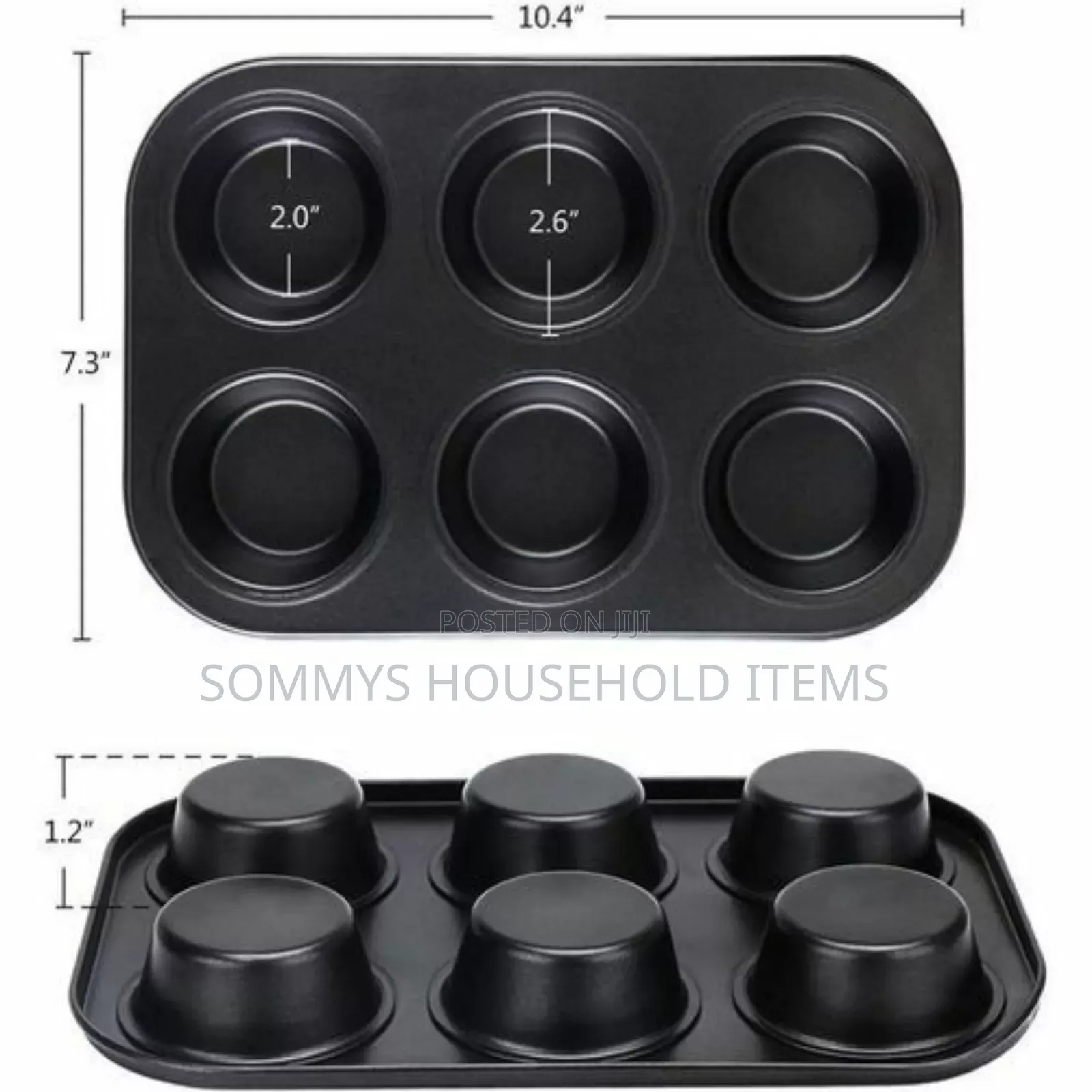 6 Holes Muffin Cake Pan