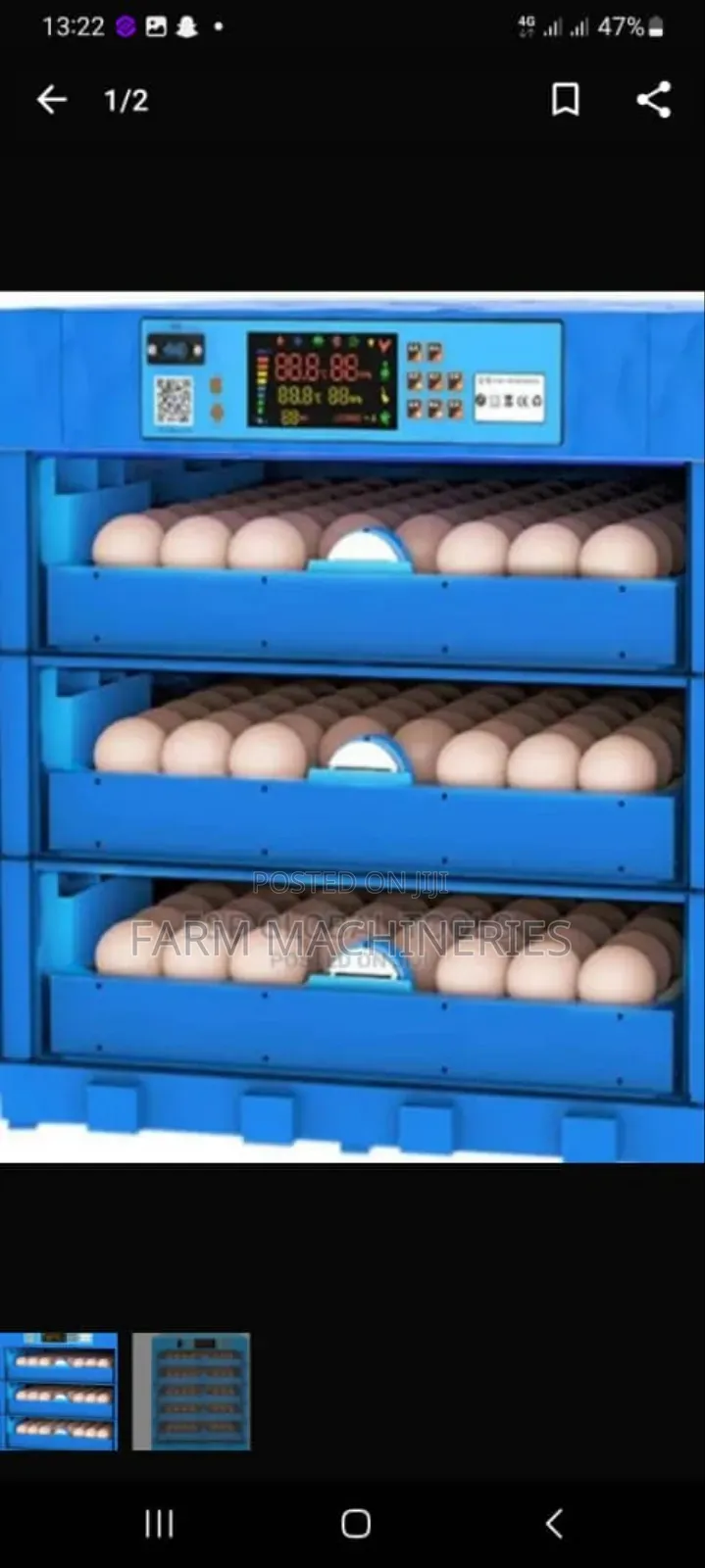 192 Egg Capacity Incubator