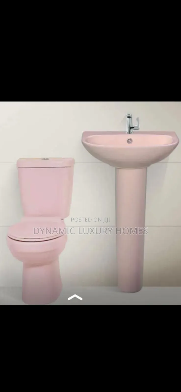 Golden Diamond Complete Set Pink Colour Water Closet