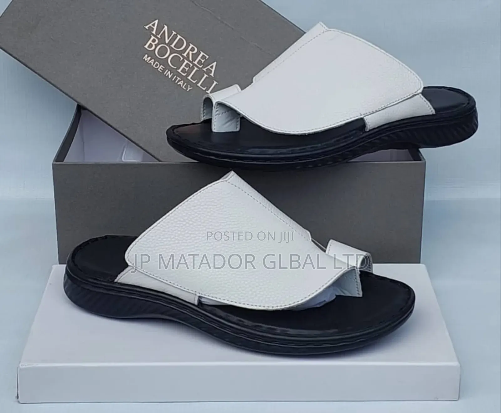 Pure Italian Leather Men Slippers