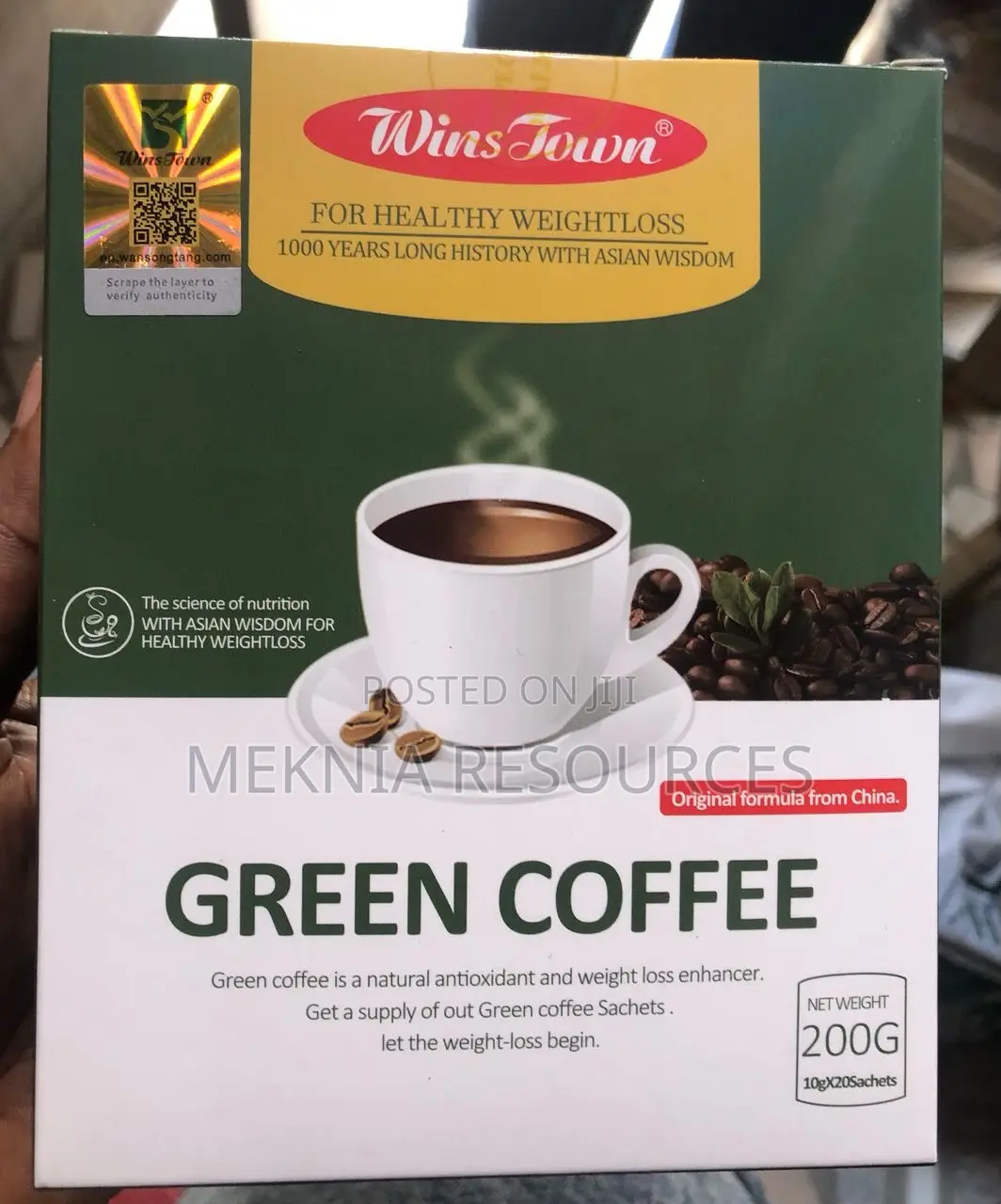 Green Coffee for Healthy Weight Lost 20x10g