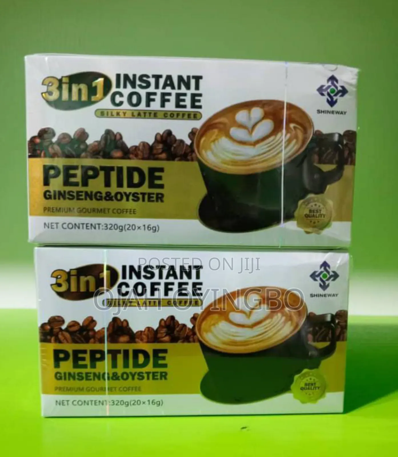 3-in-1 Instant Coffee With Peptide, Ginseng Oyster