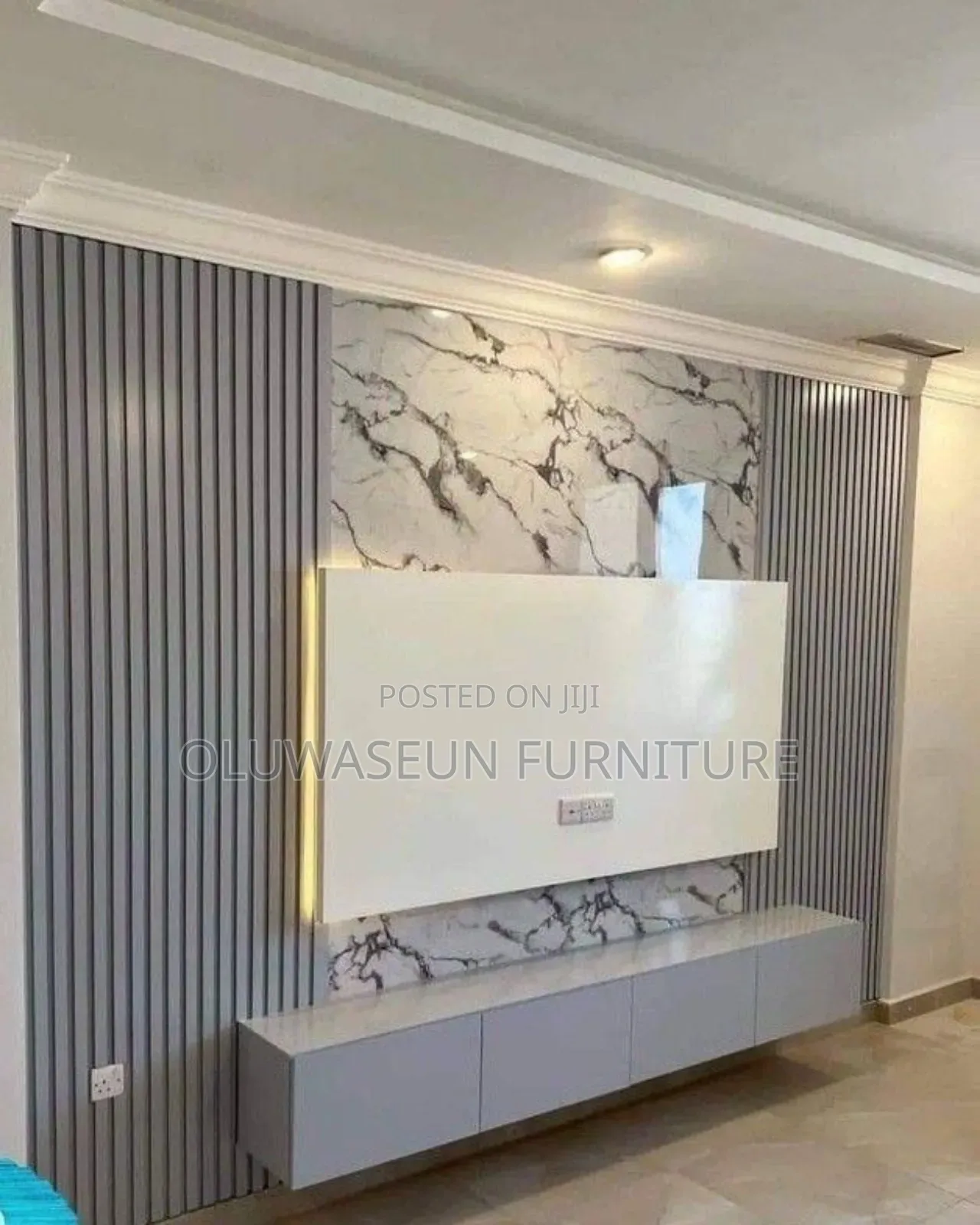 Tv Console With Drawers And Light
