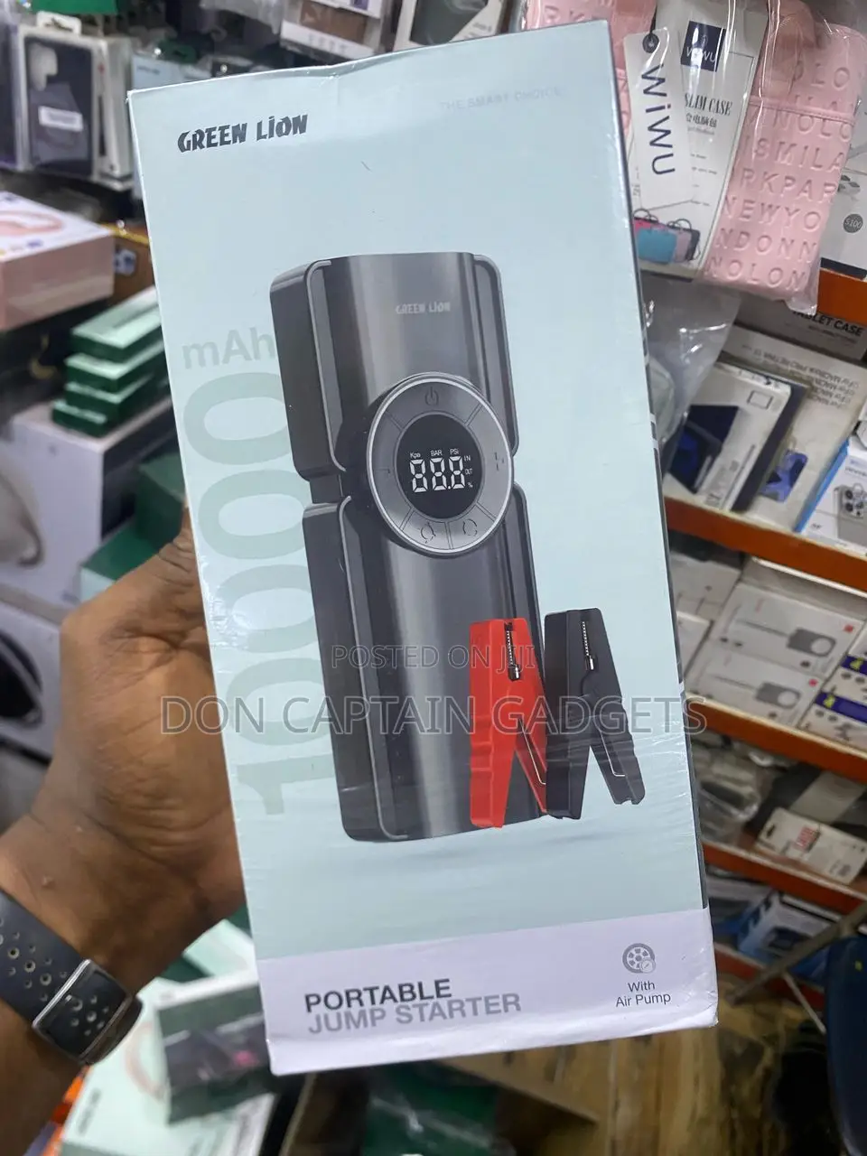 Green Lion Portable Car Jump Starter and Tire Inflator Pump