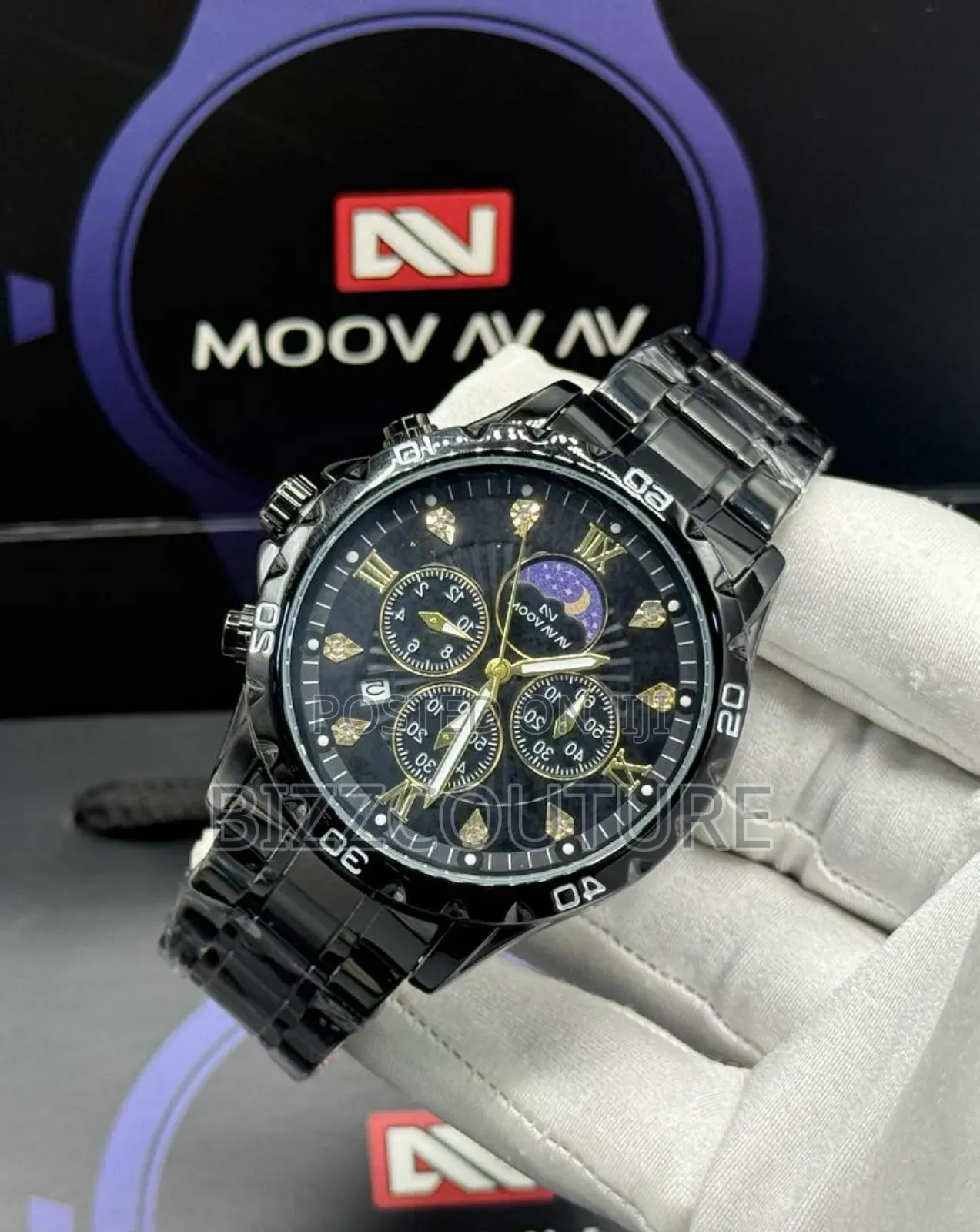 Original Va Va Voom Black Stainless Steel Watch in Store