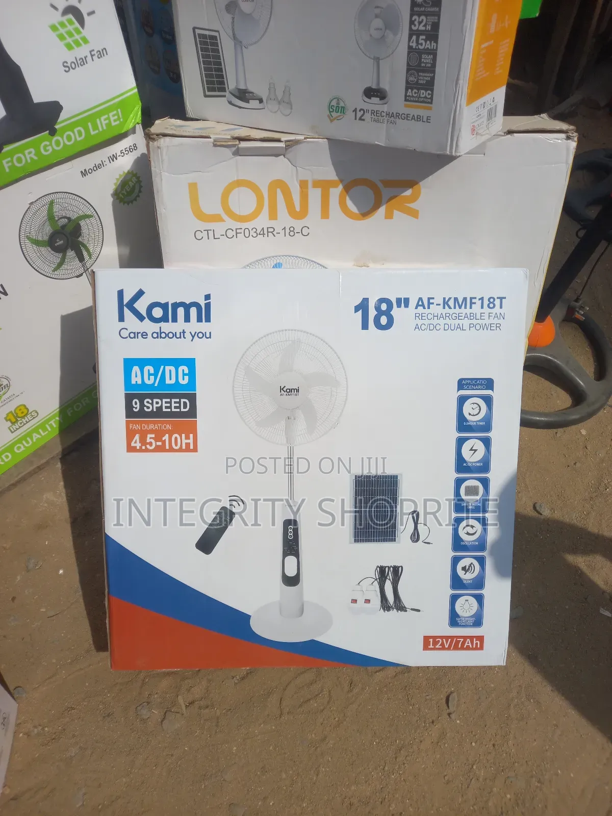 Kami 18"
Rechargeable Fan
