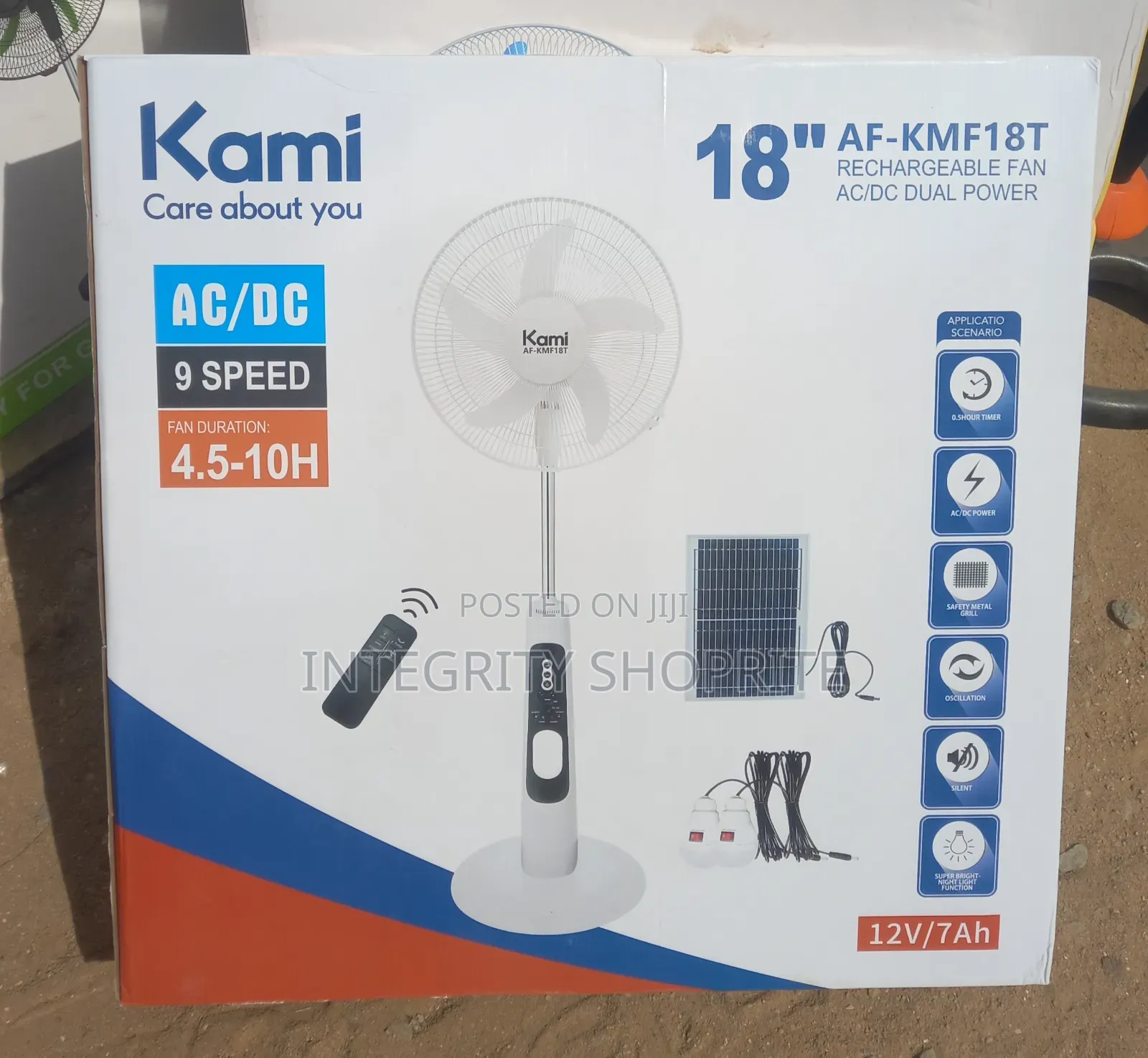 Kami 18"
Rechargeable Fan