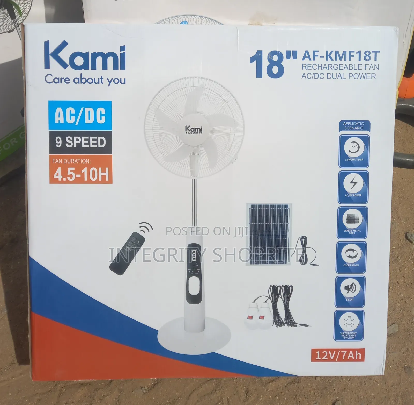Kami 18"
Rechargeable Fan