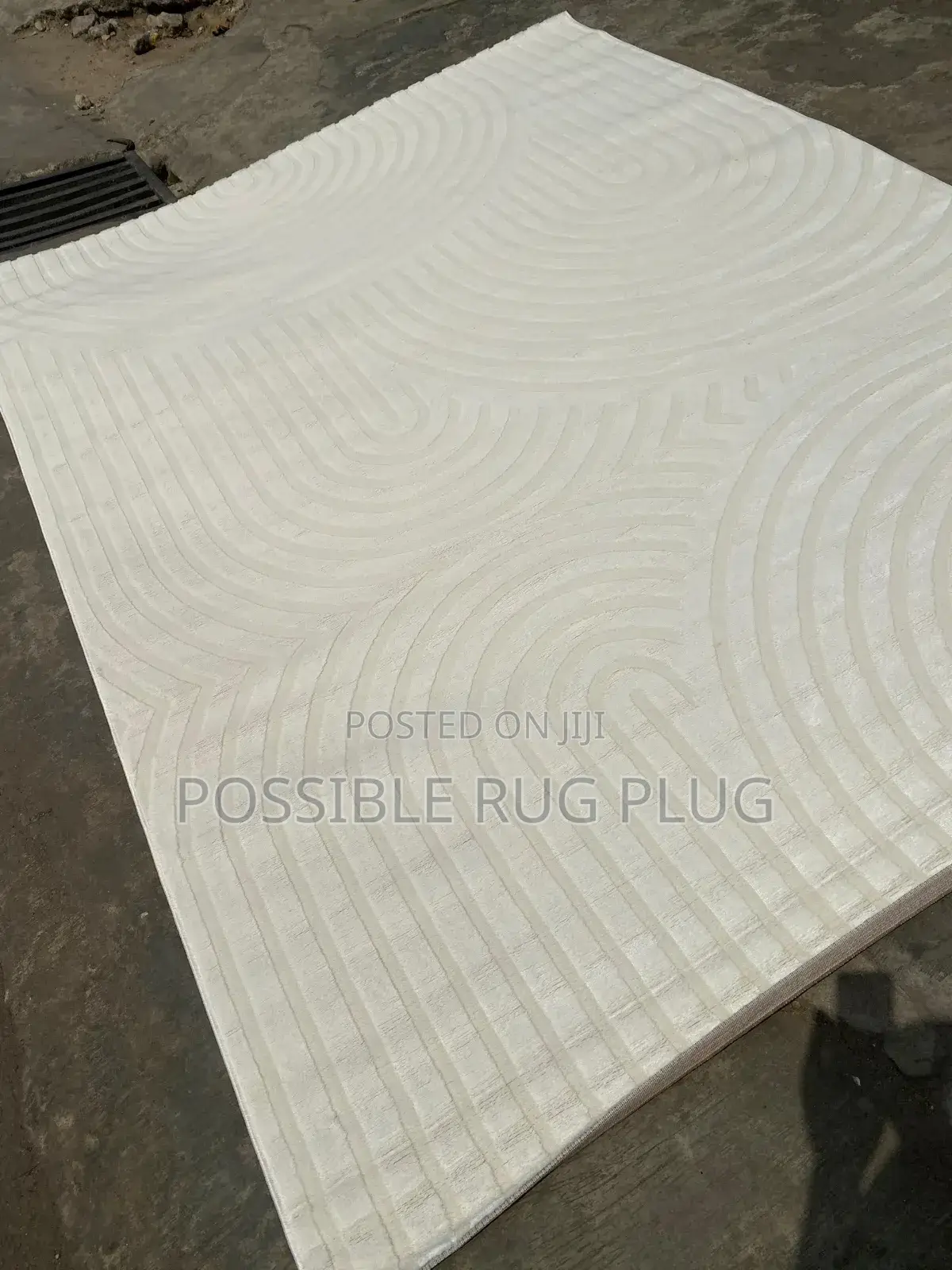Cream Center Rug