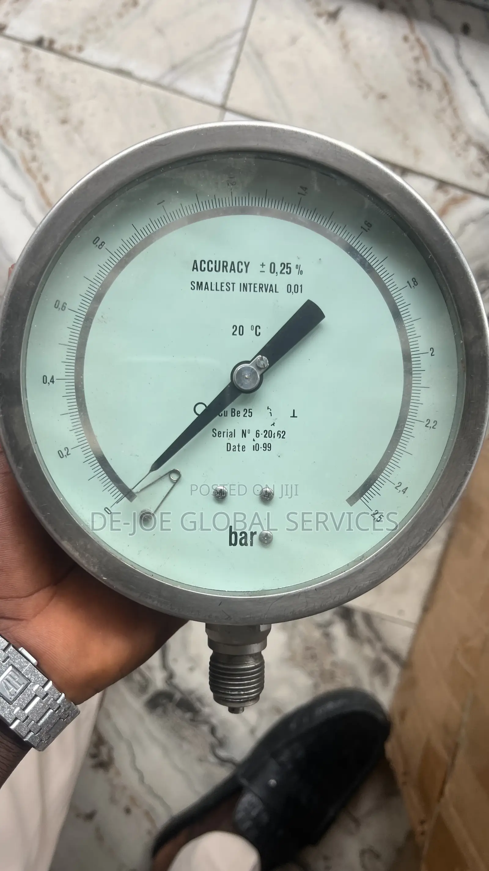 Test Pressure Gauge