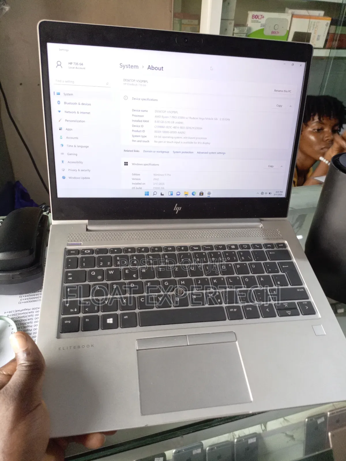 Laptop HP EliteBook 735 G6 8GB AMD Ryzen 7 SSD 256GB