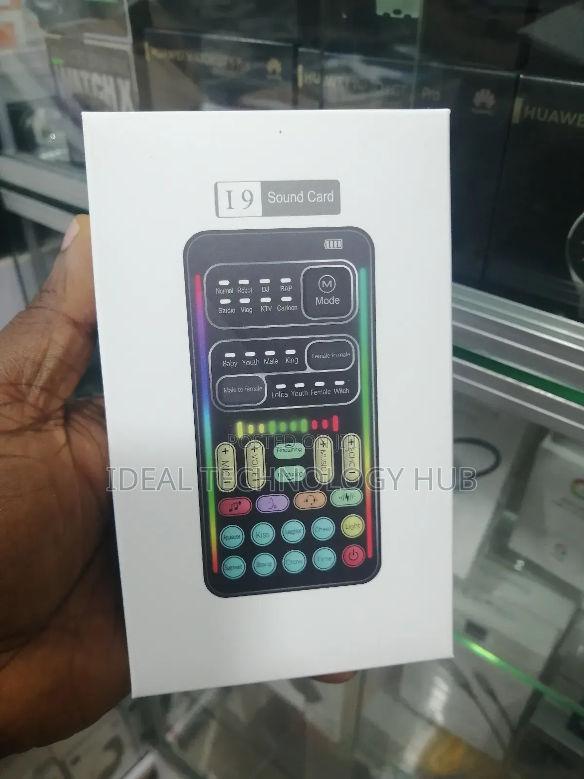 I9 Sound Card Voice Changer With Mic