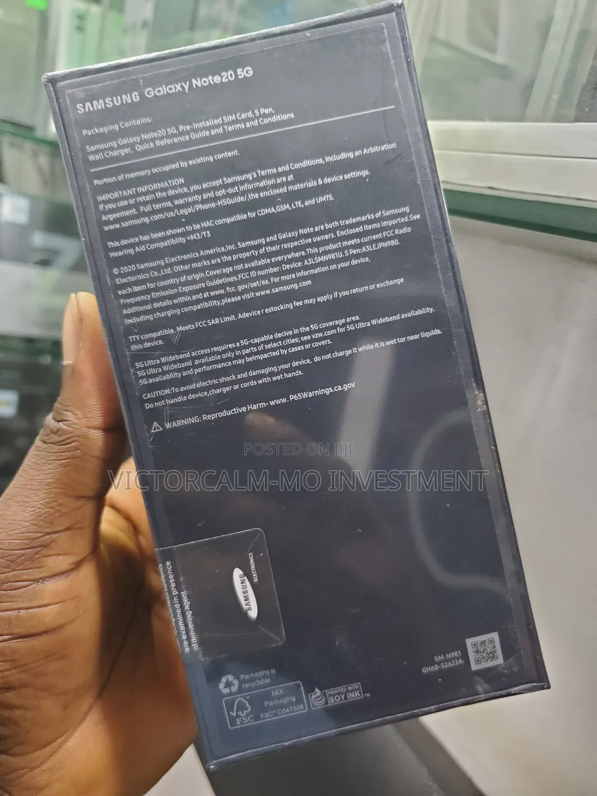 New Samsung Galaxy Note 20 5G 256 GB Gold