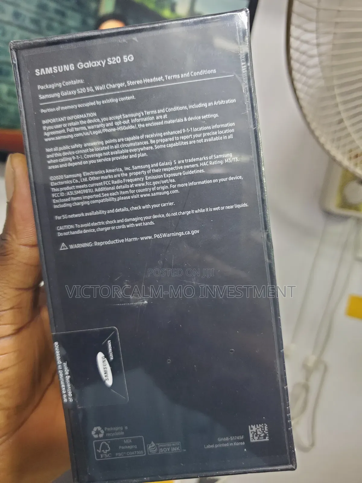 New Samsung Galaxy S20 128 GB Pink