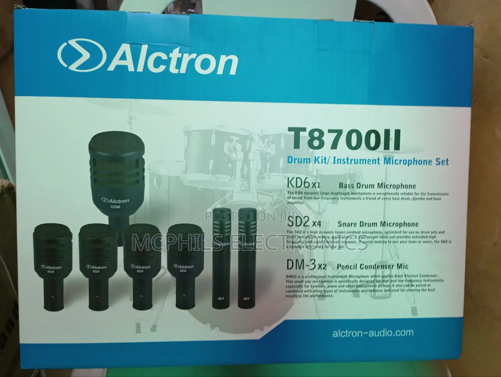 Alctron Professional 7pc Drum Mics Kit
