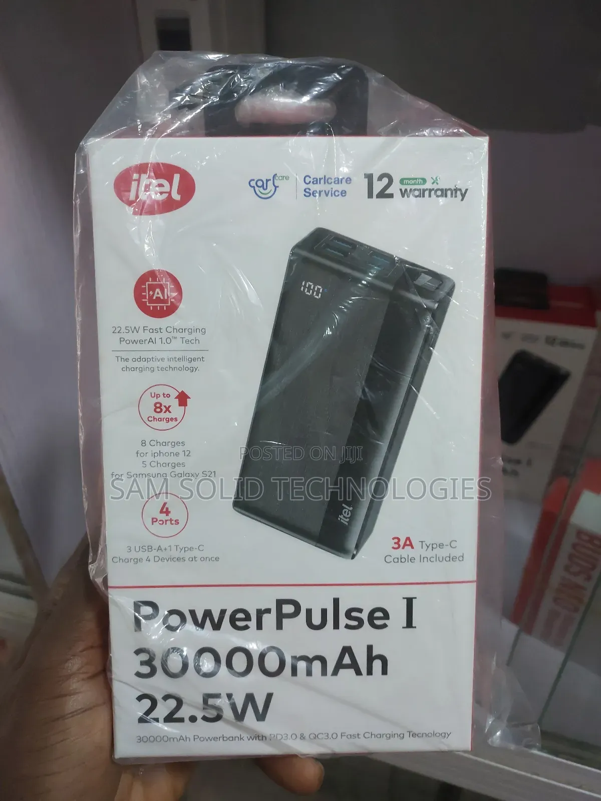 Itel 30000mah Power Pulse 1 22.5w